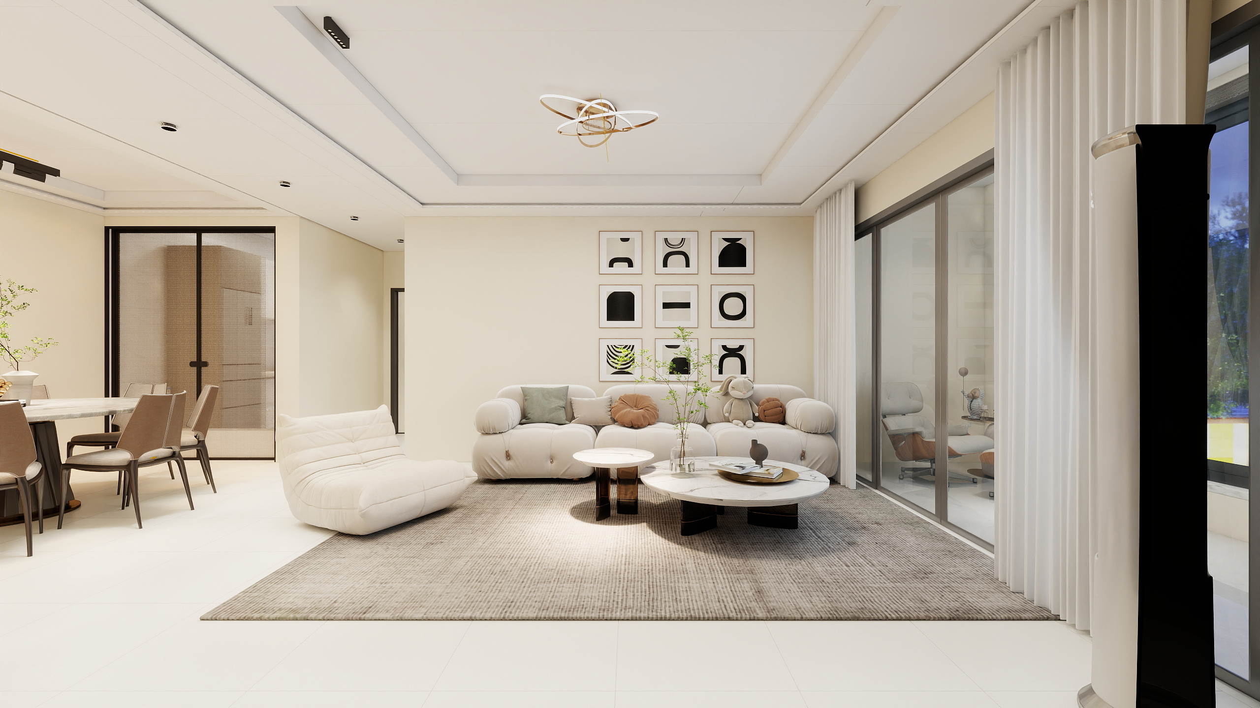 渝巷设计-阳光100国际新城129㎡3室-装修设计方案