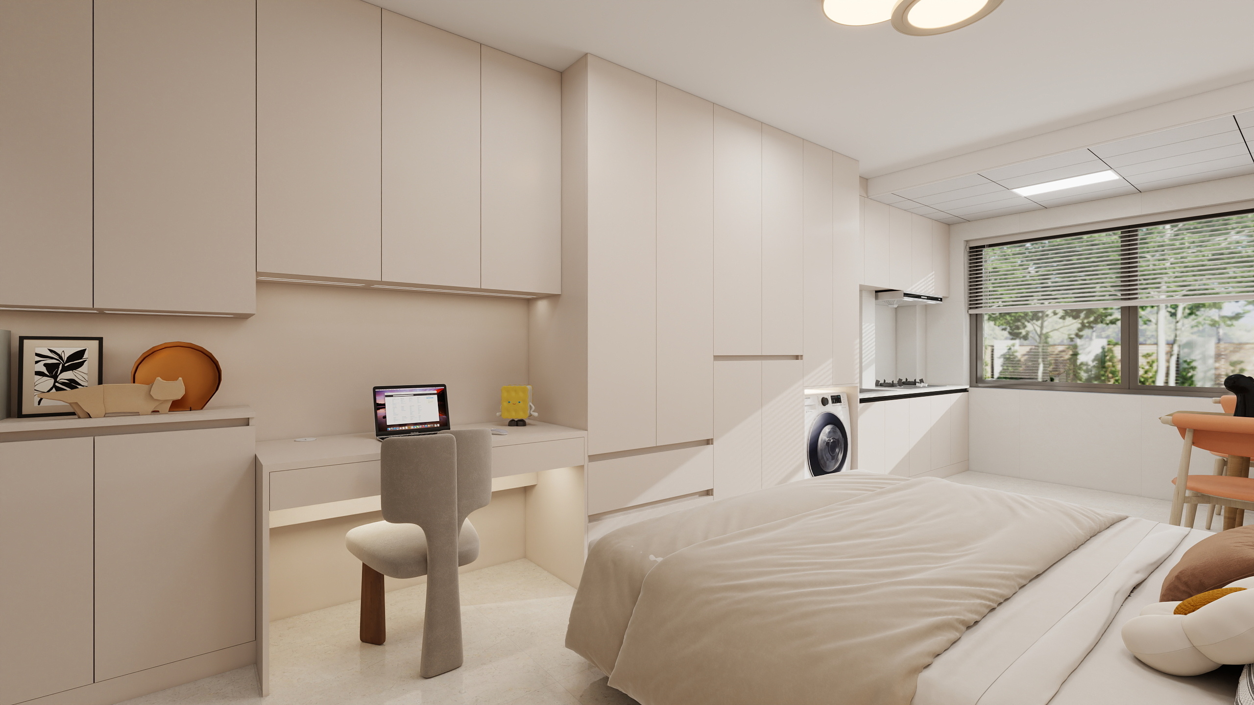 夜猫夜猫-荷兰城单身公寓-装修设计方案