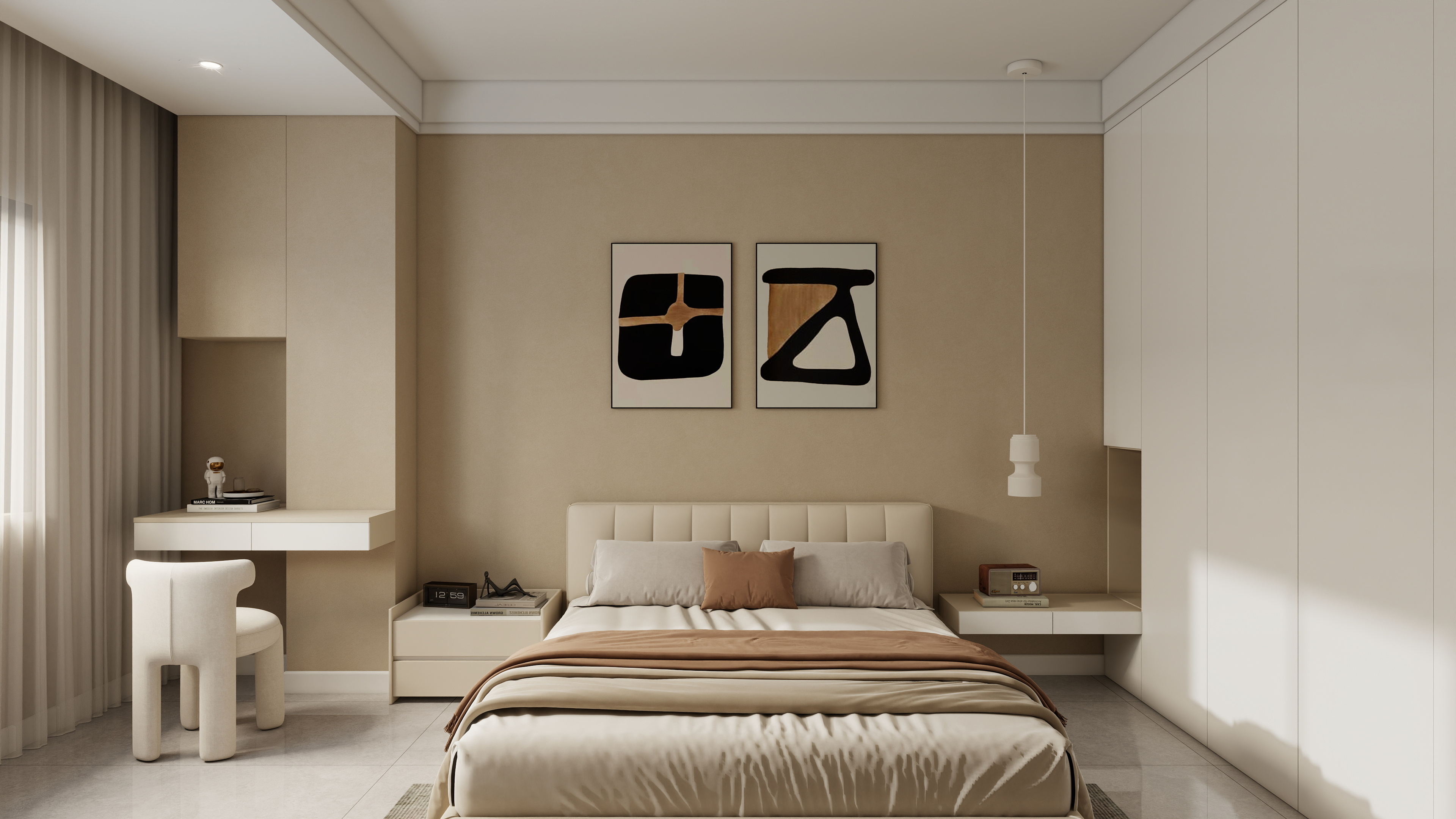 李林-福信花园田园129㎡3室装修效果图