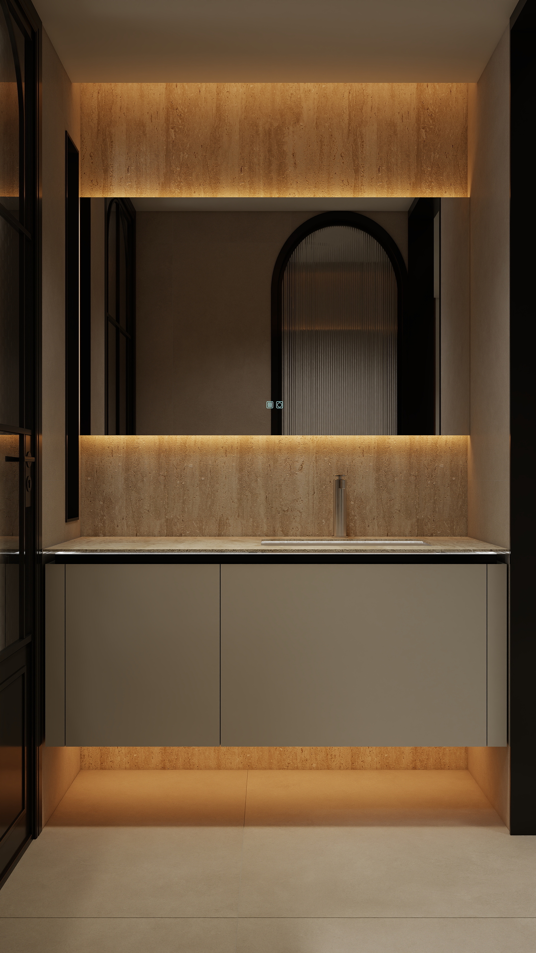 张煜强煜境设计-265平米现代中古复式大平层装修效果图