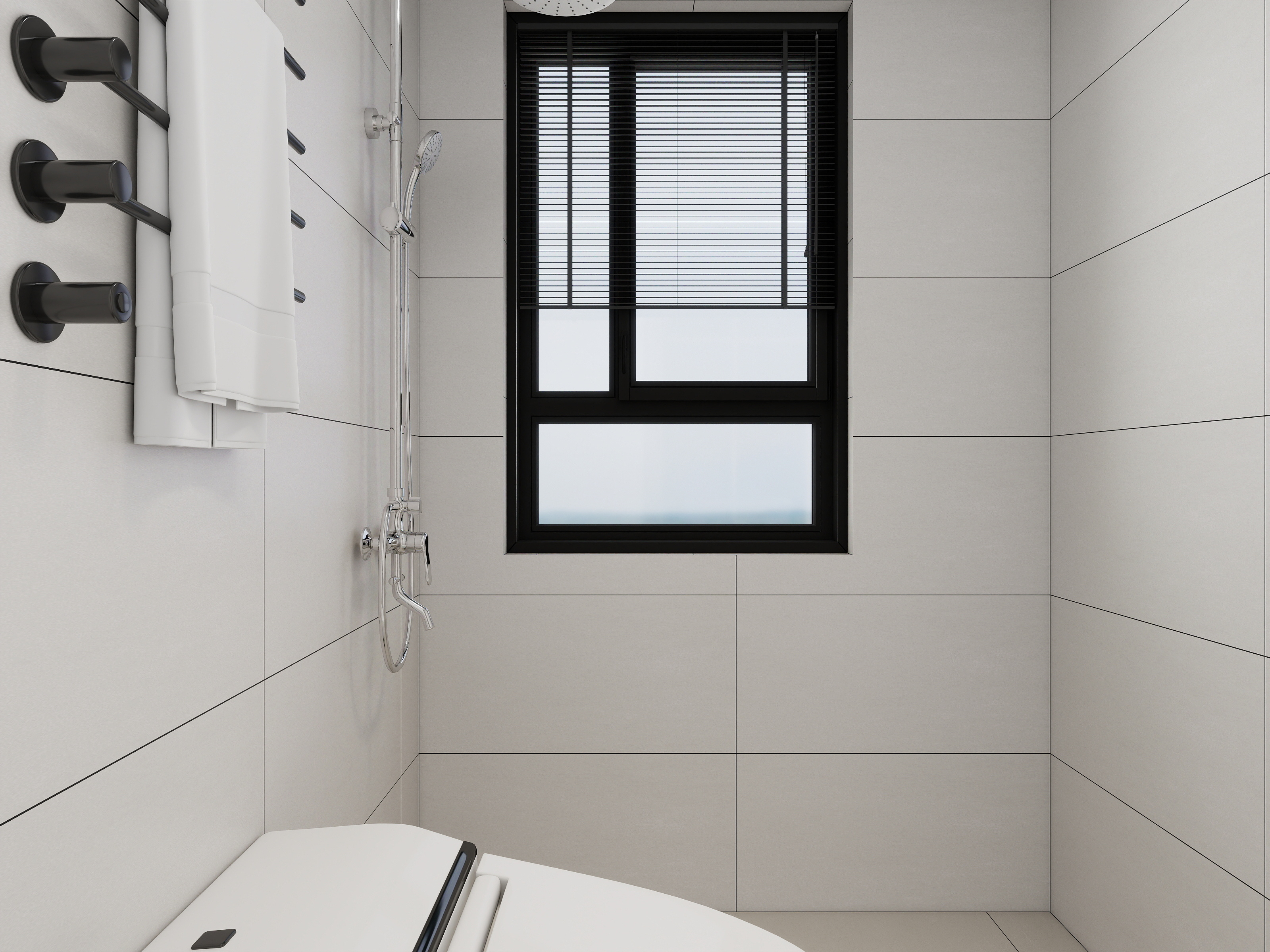 李青越-108平方现代奶油风格三居室装修效果图