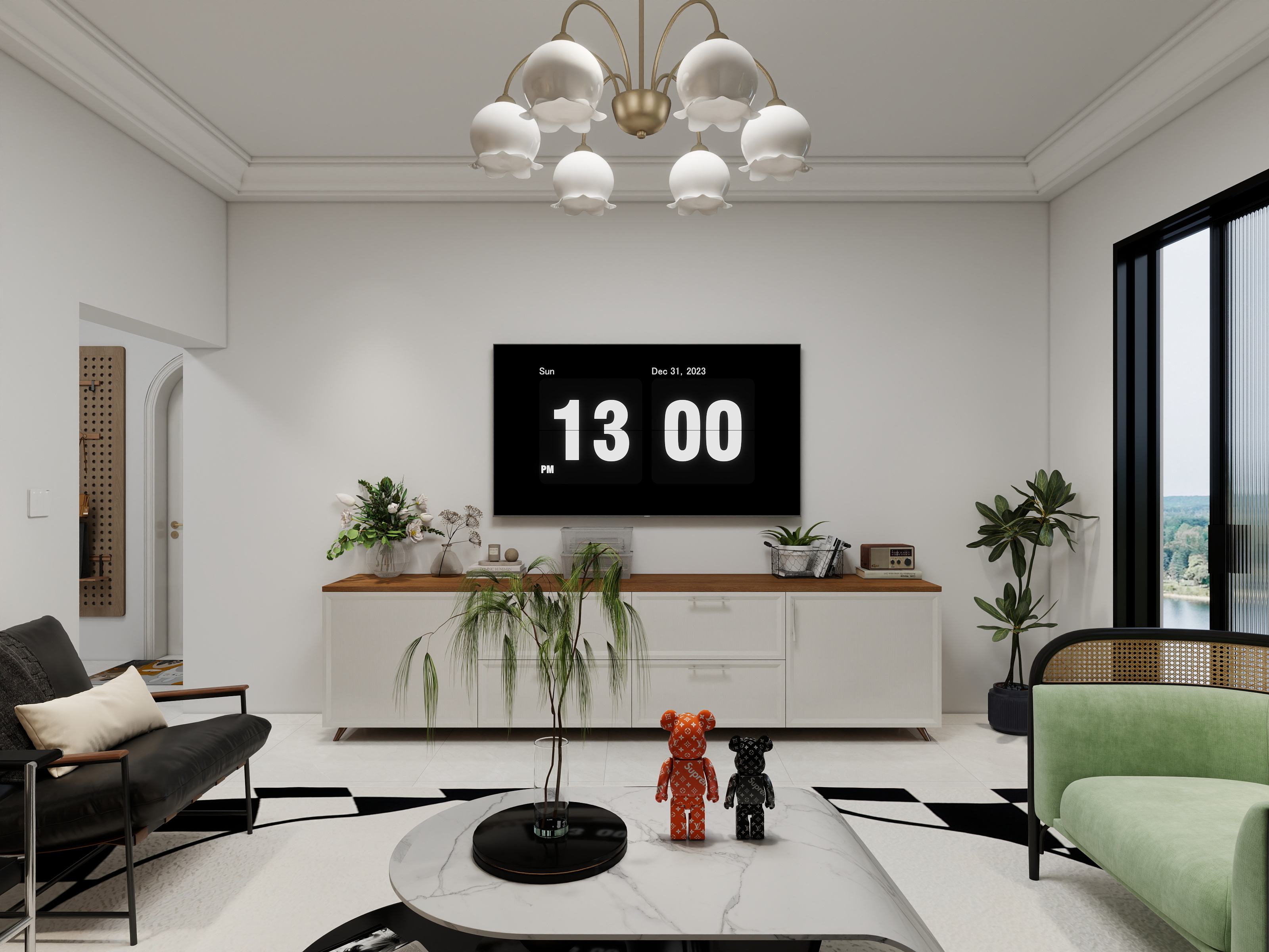 Y-usmile26-97㎡3室-装修设计方案