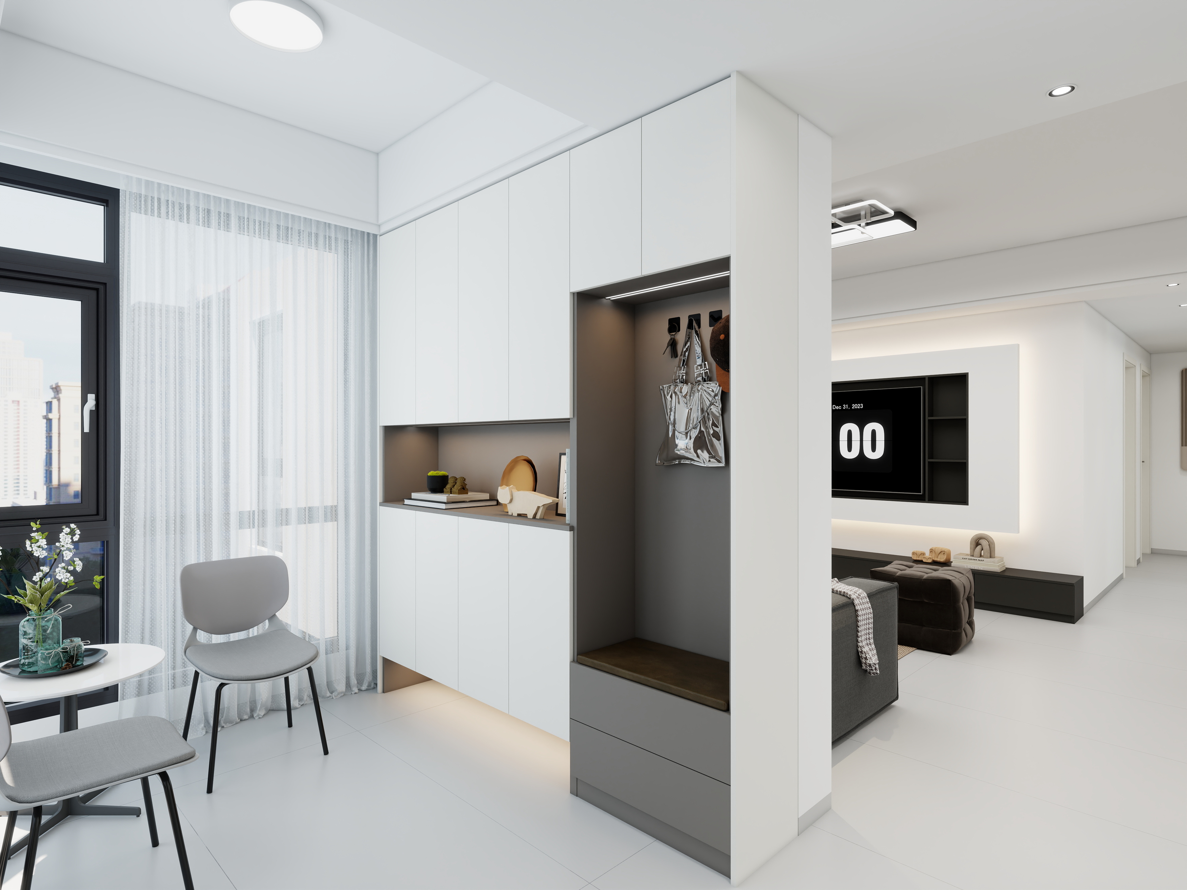 珲设空间-芙蓉现代简约三房-装修设计方案