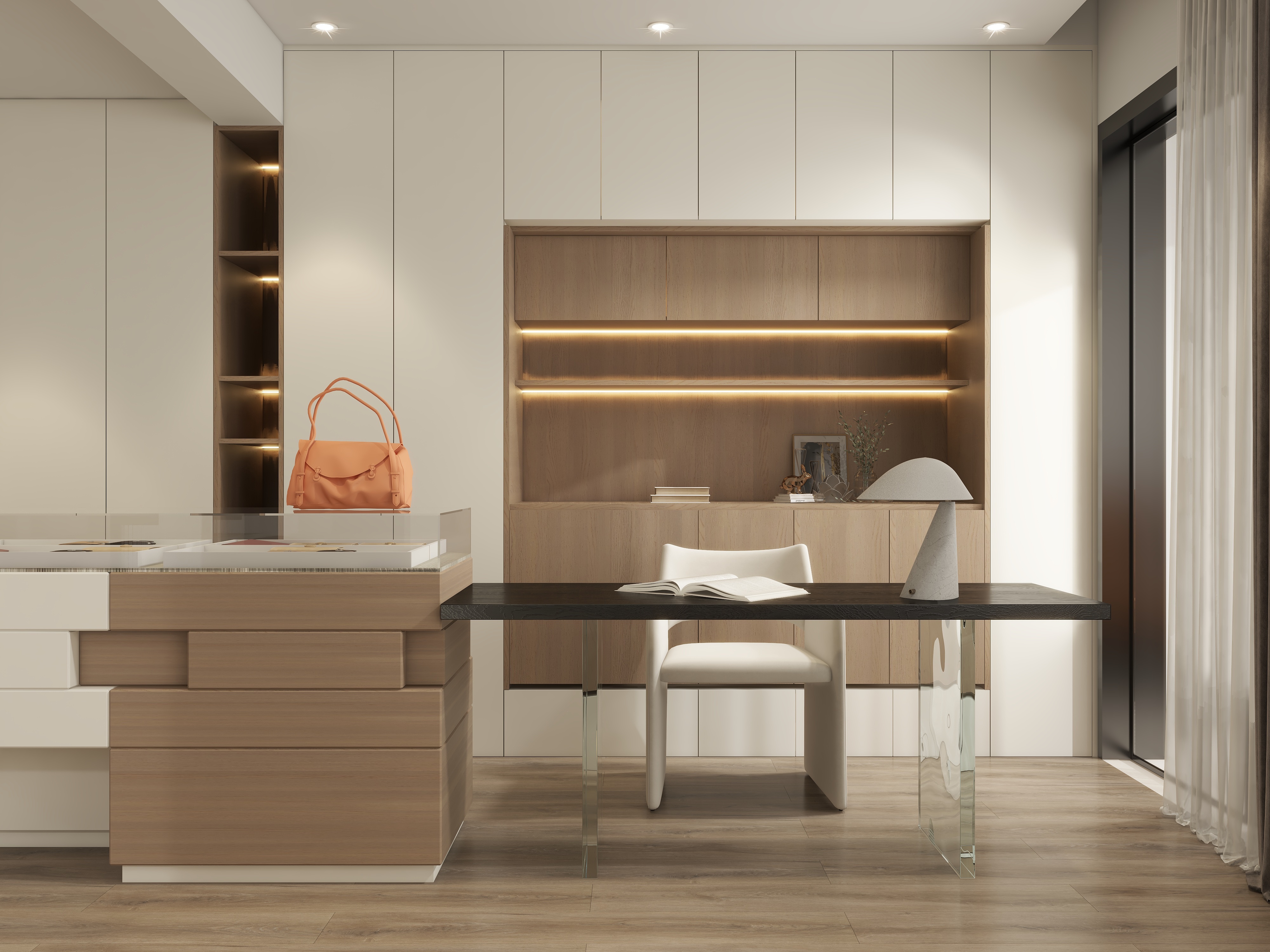 设计师珂源-水岸星城现代简约178㎡5室装修效果图