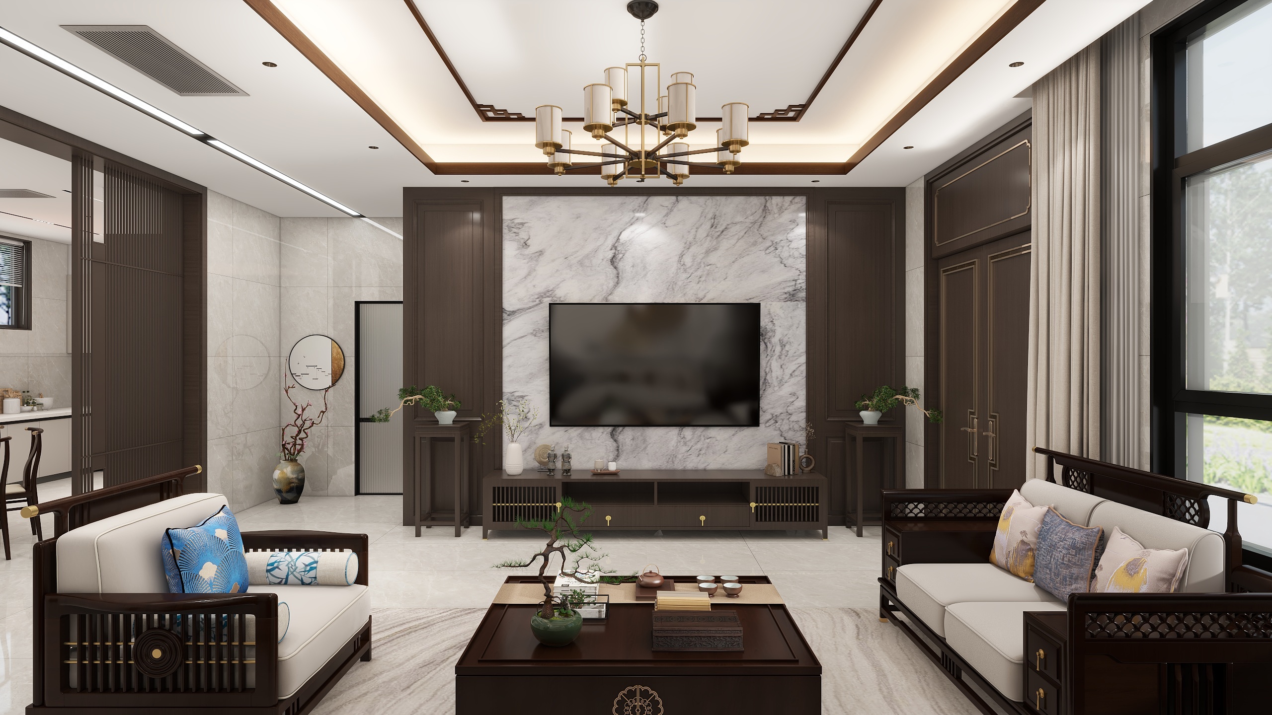 花朵与草-139㎡3室-装修设计方案