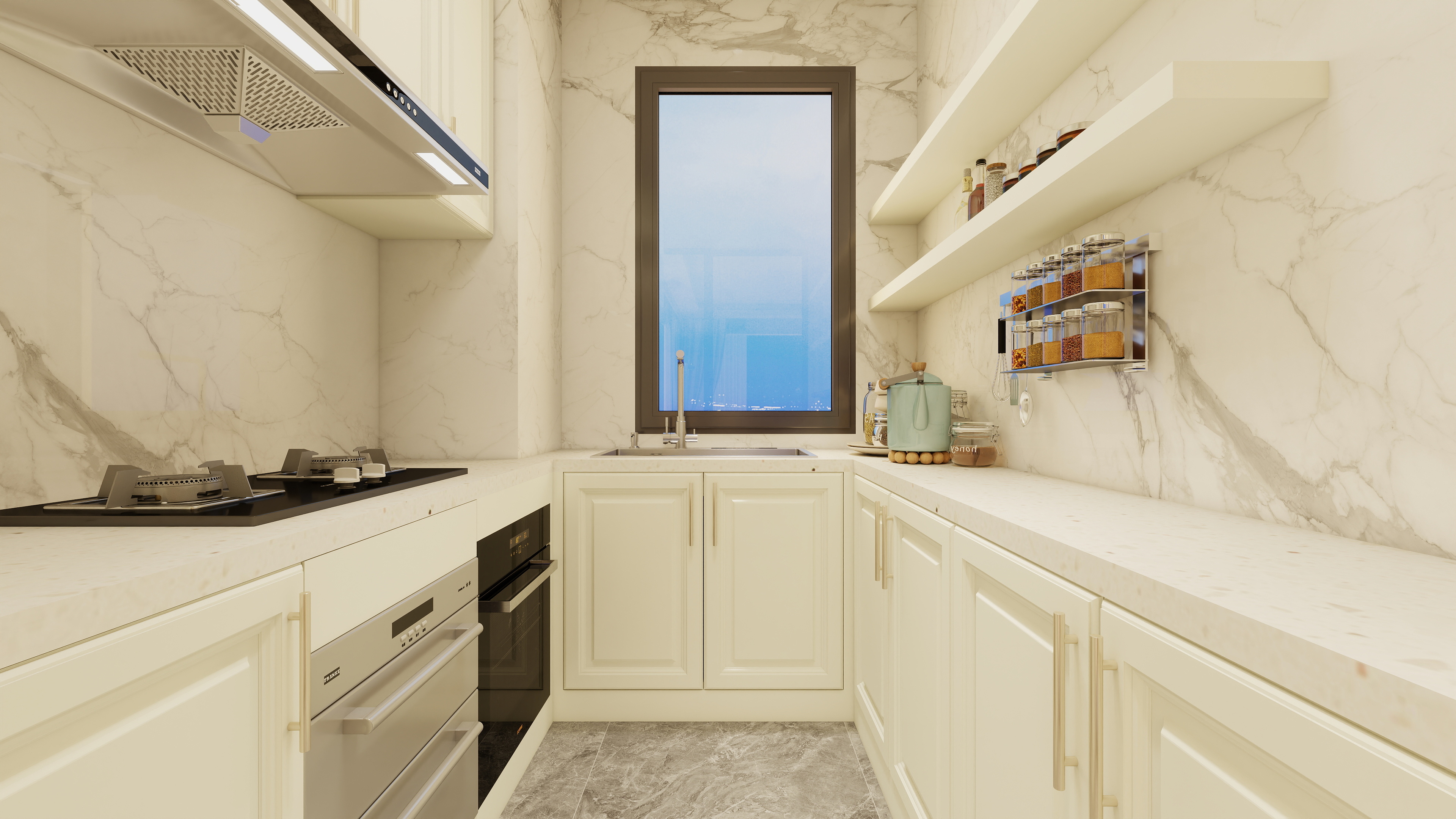 至简名设-文稳康-《陕西*惠达》150平现代轻奢|五居室装修效果图