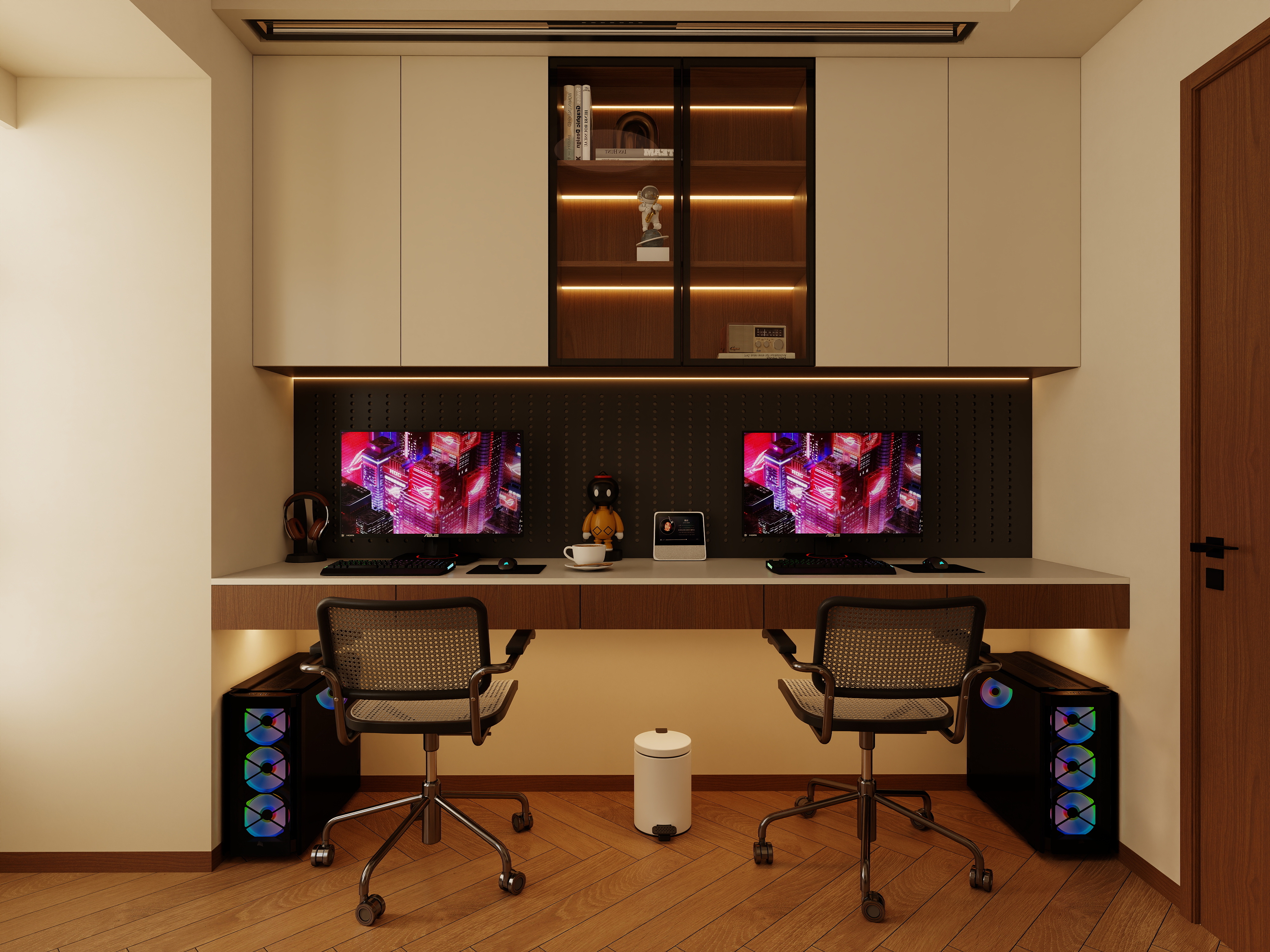 设计师1朱工-中古奶油风 装修效果图