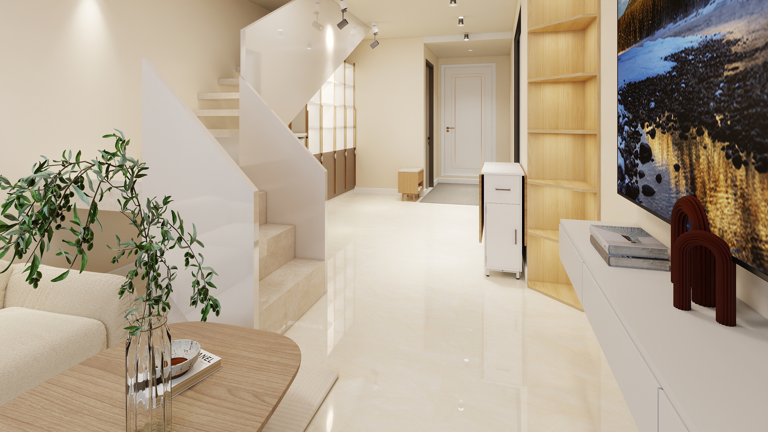 渝巷设计-隆鑫爱琴海LOFT2室1厅1厨1卫装修效果图