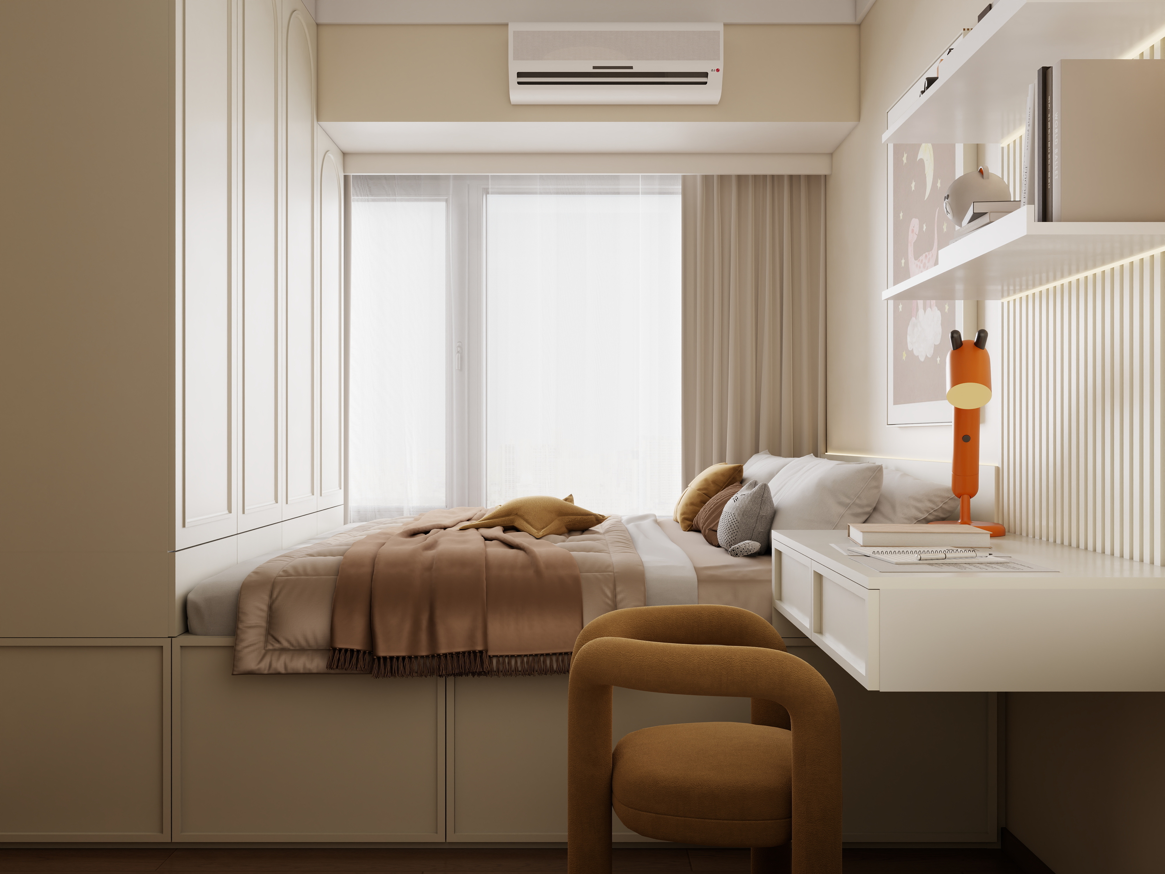 庄育霖-和瑞府79平复古风3室装修效果图