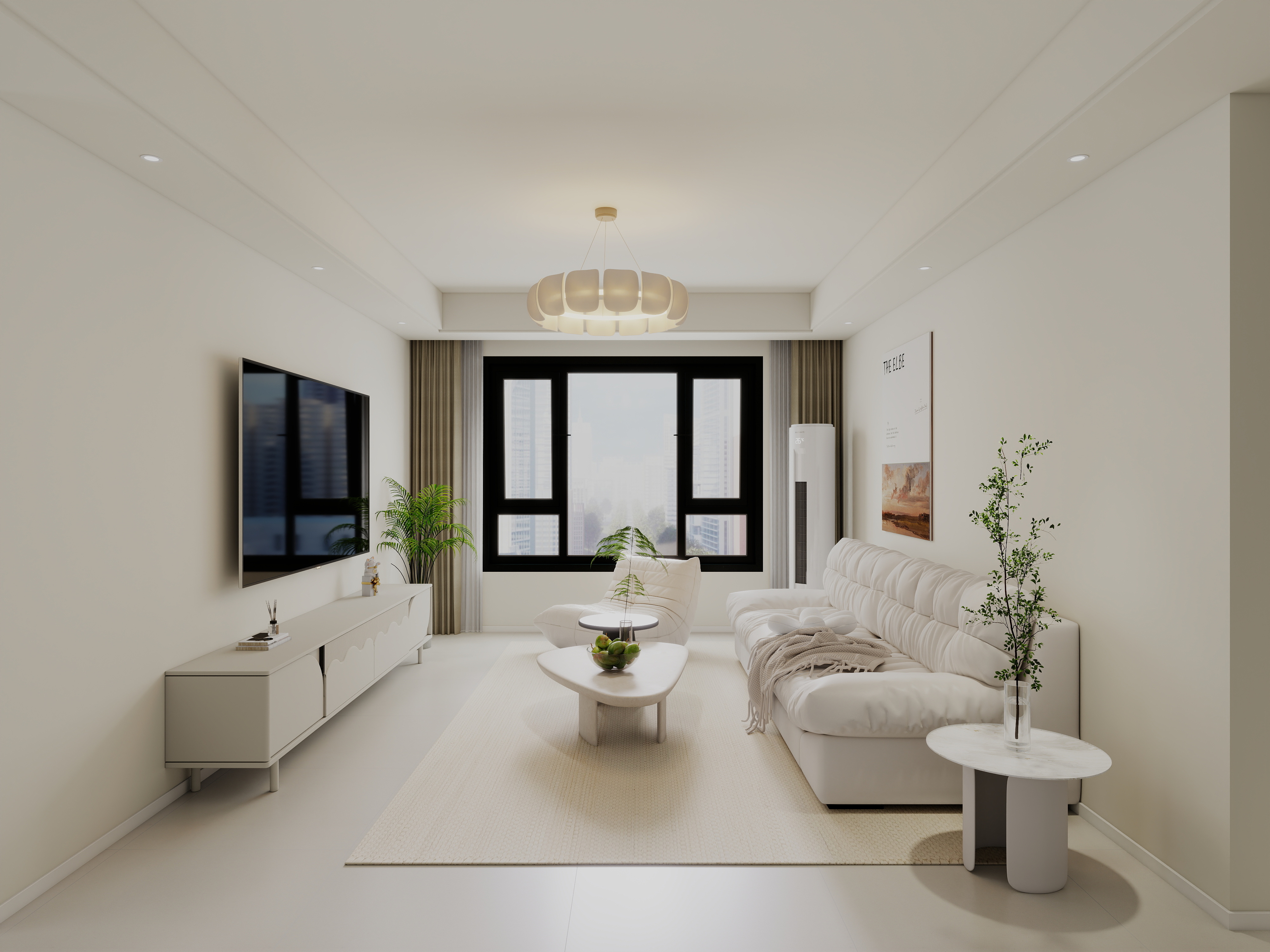 艺雅丽-94平现代简约 装修效果图