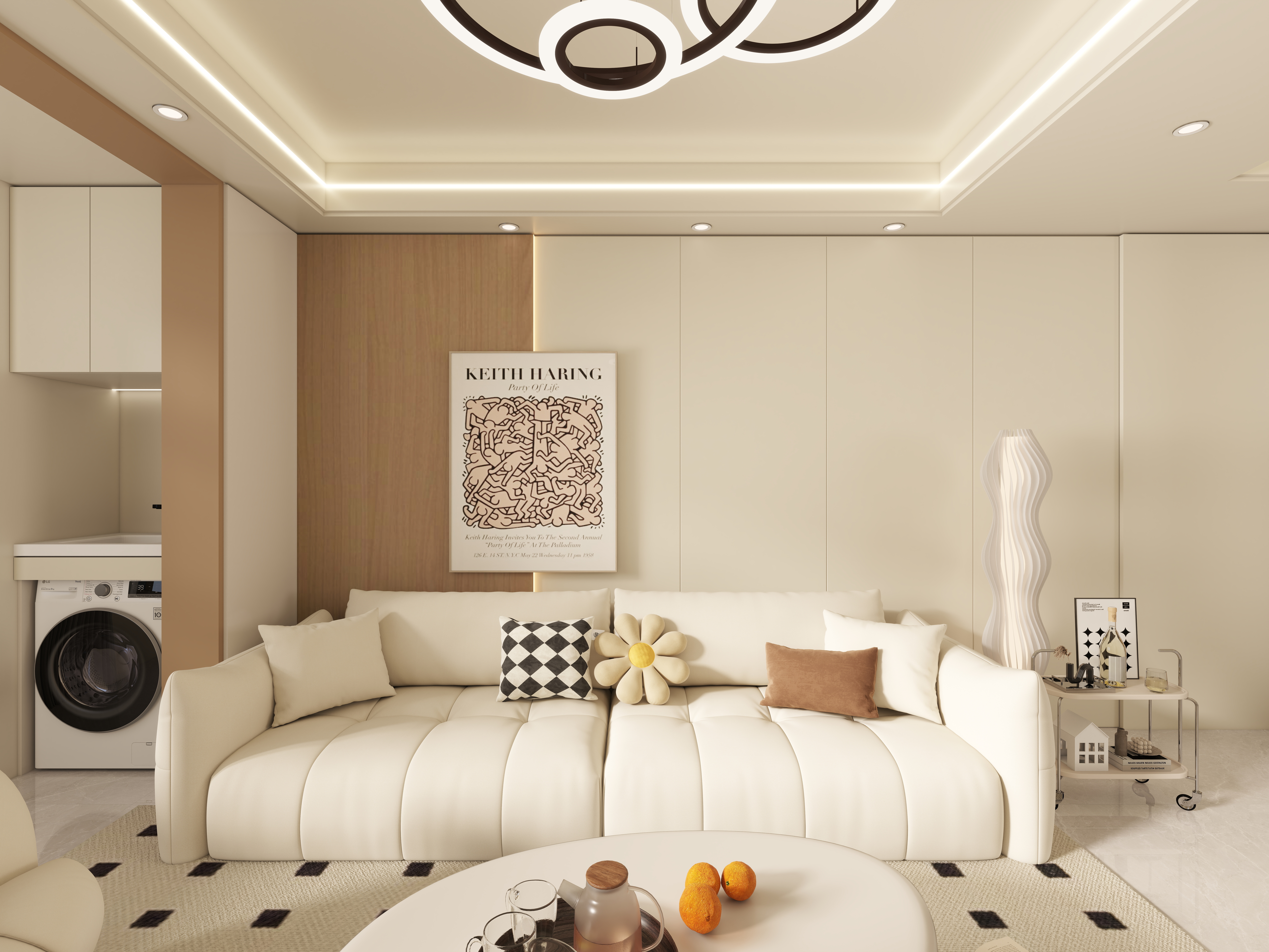 艺雅丽-106平现代简约 装修效果图