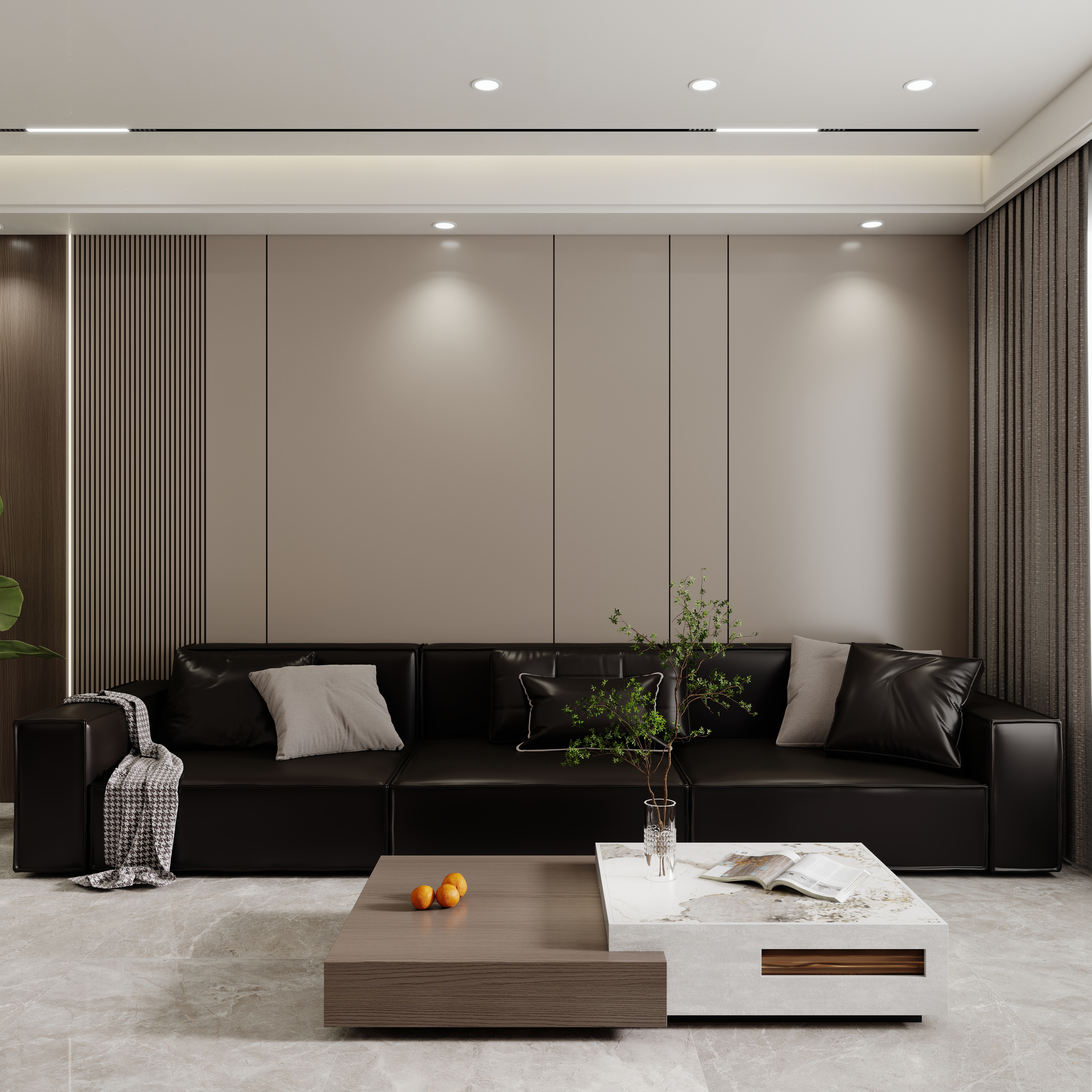 壹诺设计工作室-意式简约装修效果图