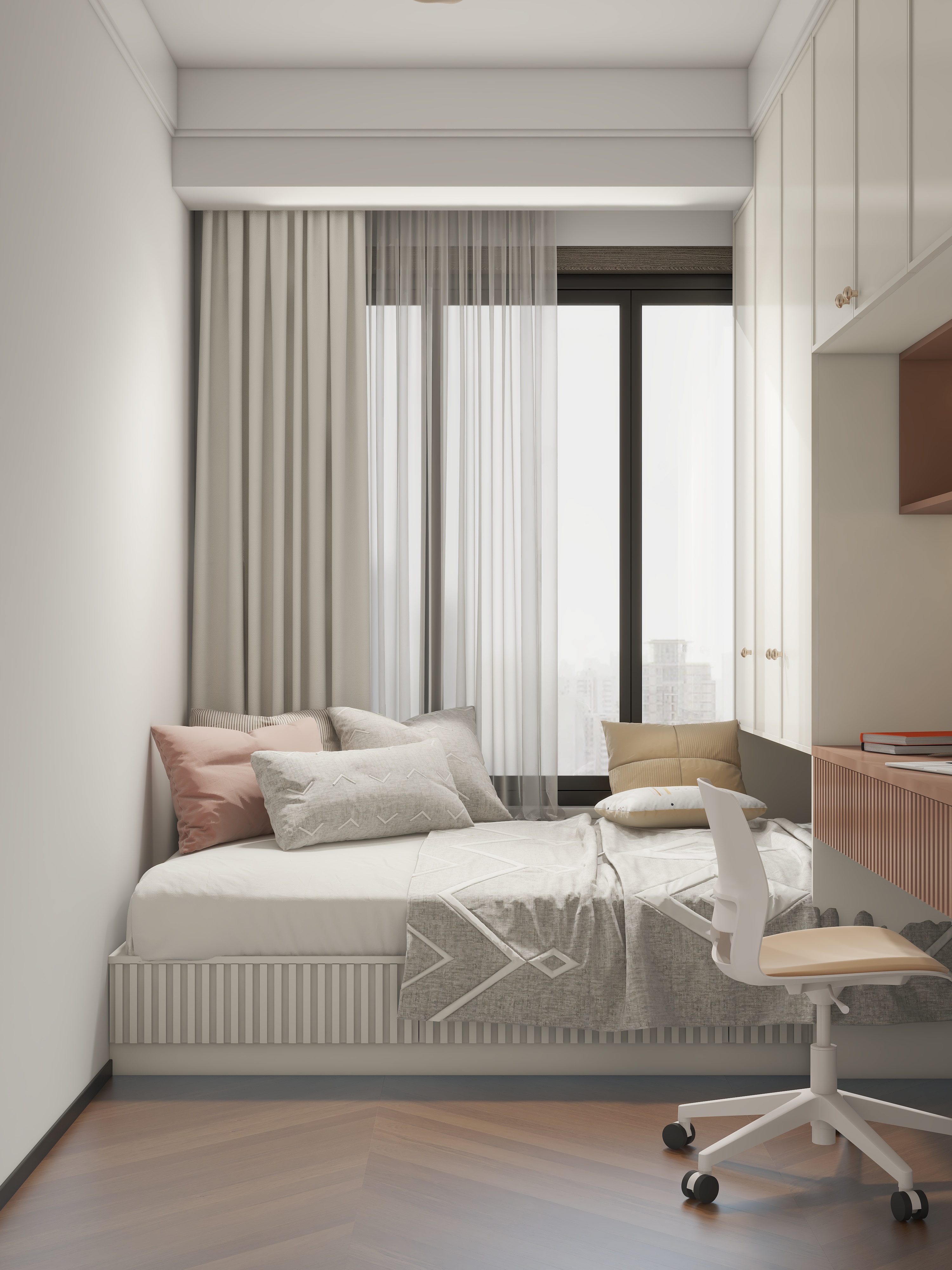 设计师珂源-云科府侘寂107㎡4室装修效果图