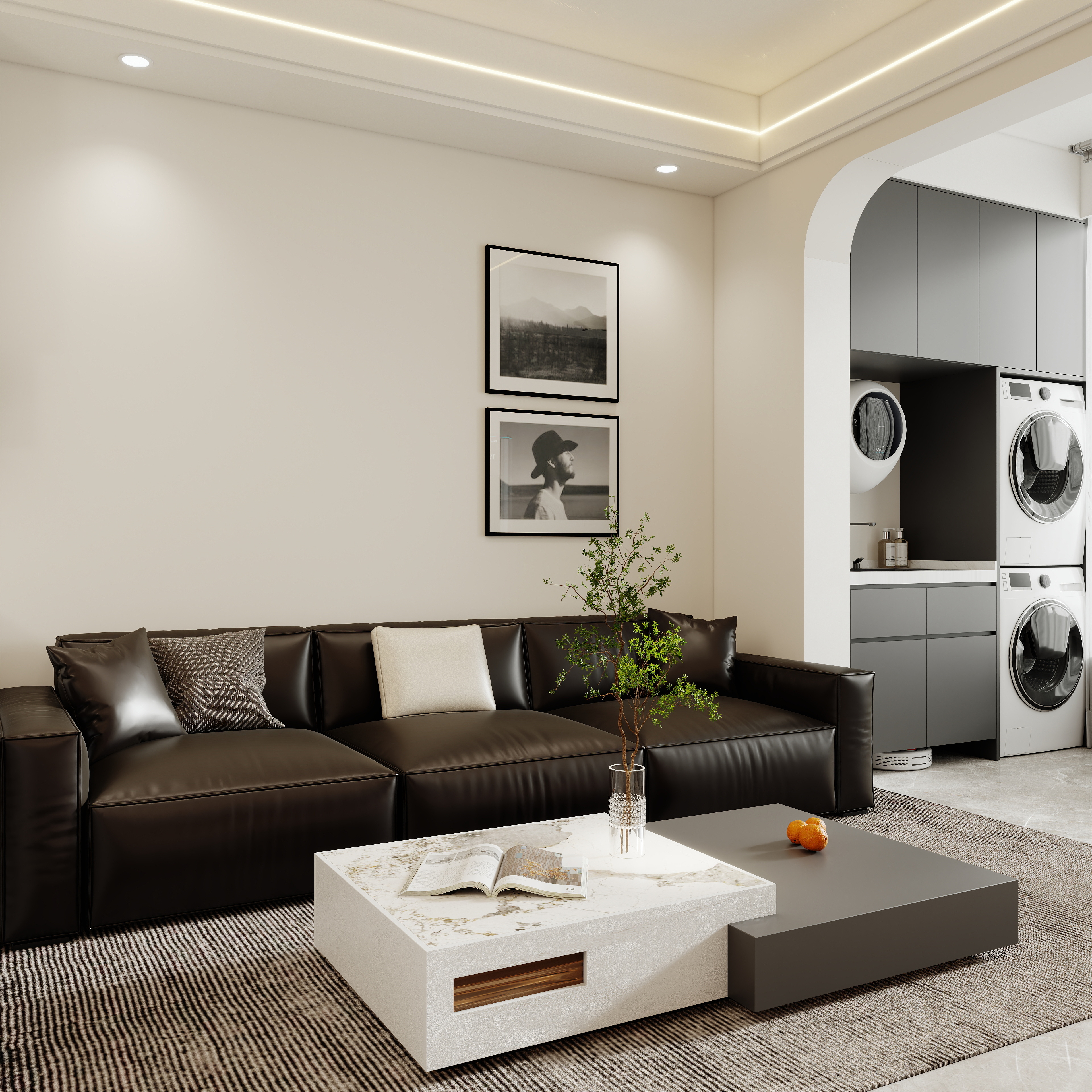 壹诺设计工作室-现代简约装修效果图