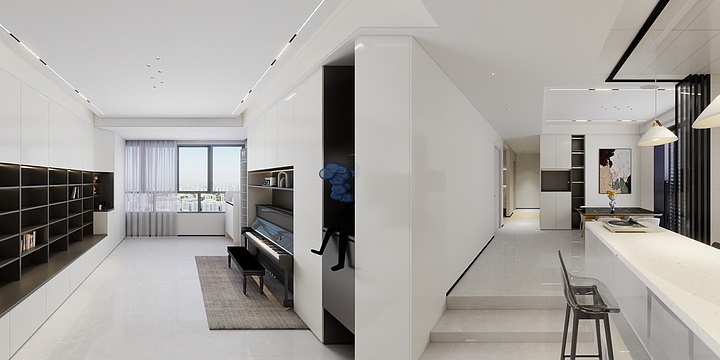 紫米火山岩-401-现代极简-装修设计方案