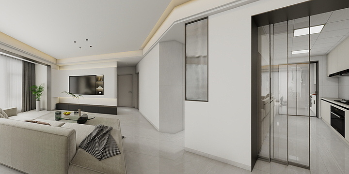 宵尧设计-窦官龙井苑A区4号现代极简-装修设计方案