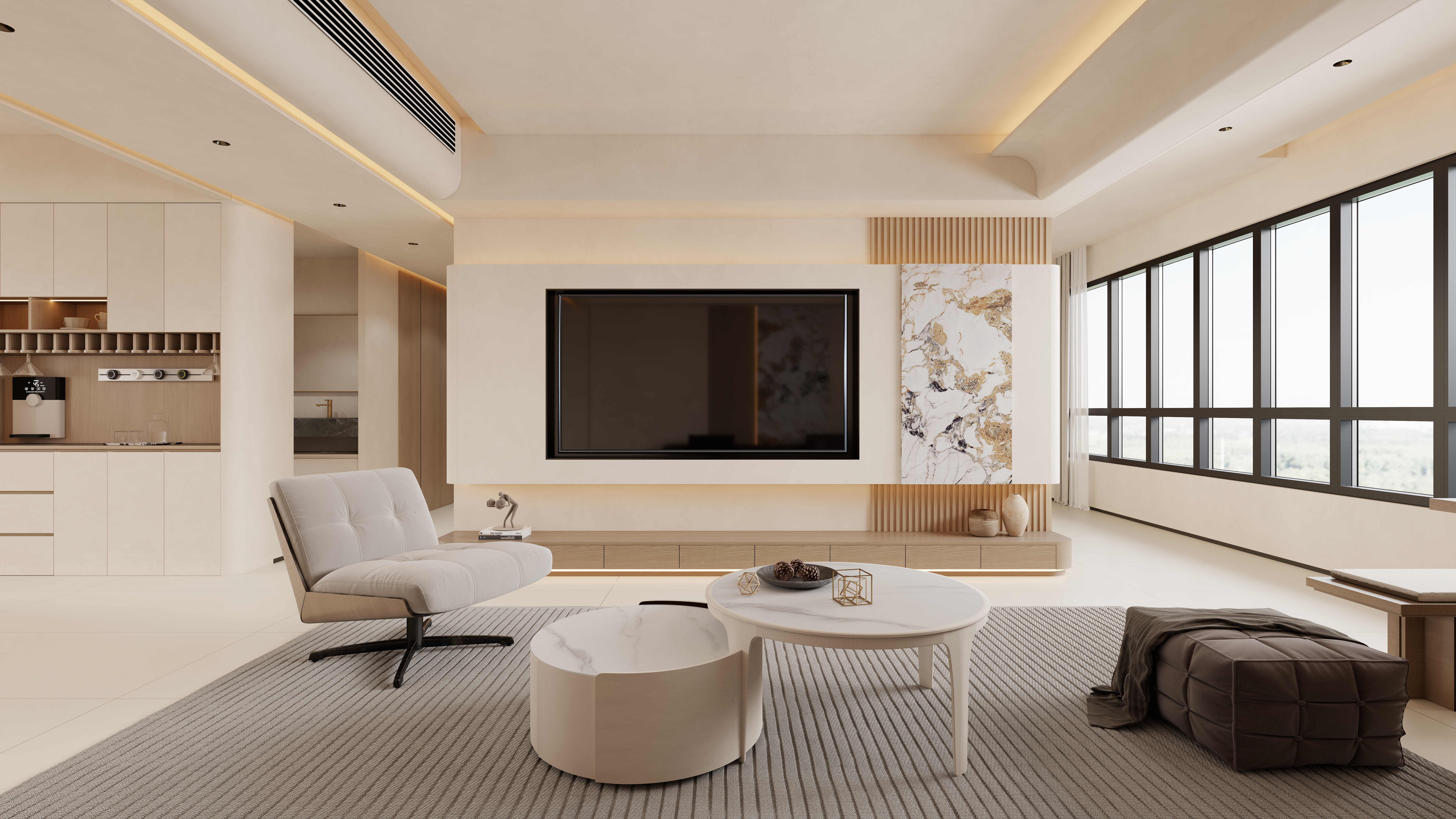 星空设计工作室500一套-现代简约158㎡3室-装修设计方案