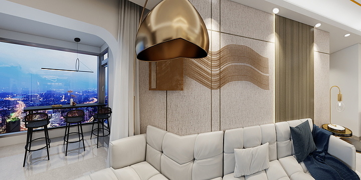 ChawarinBAO-南湾首府（85m²）轻奢-装修设计方案