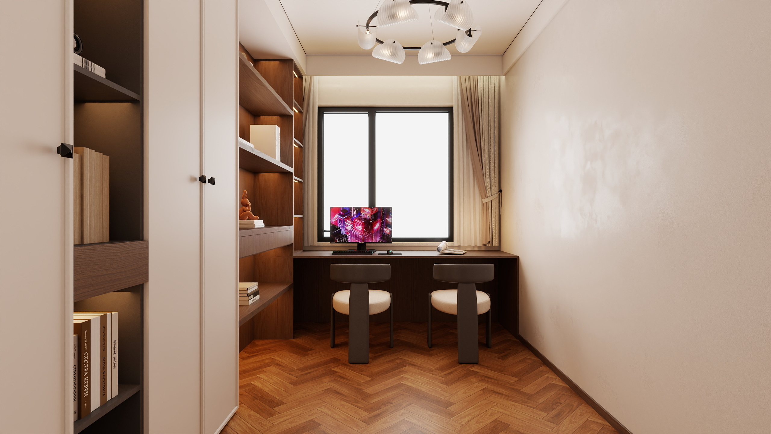 郭涛-现代法式中古装修效果图