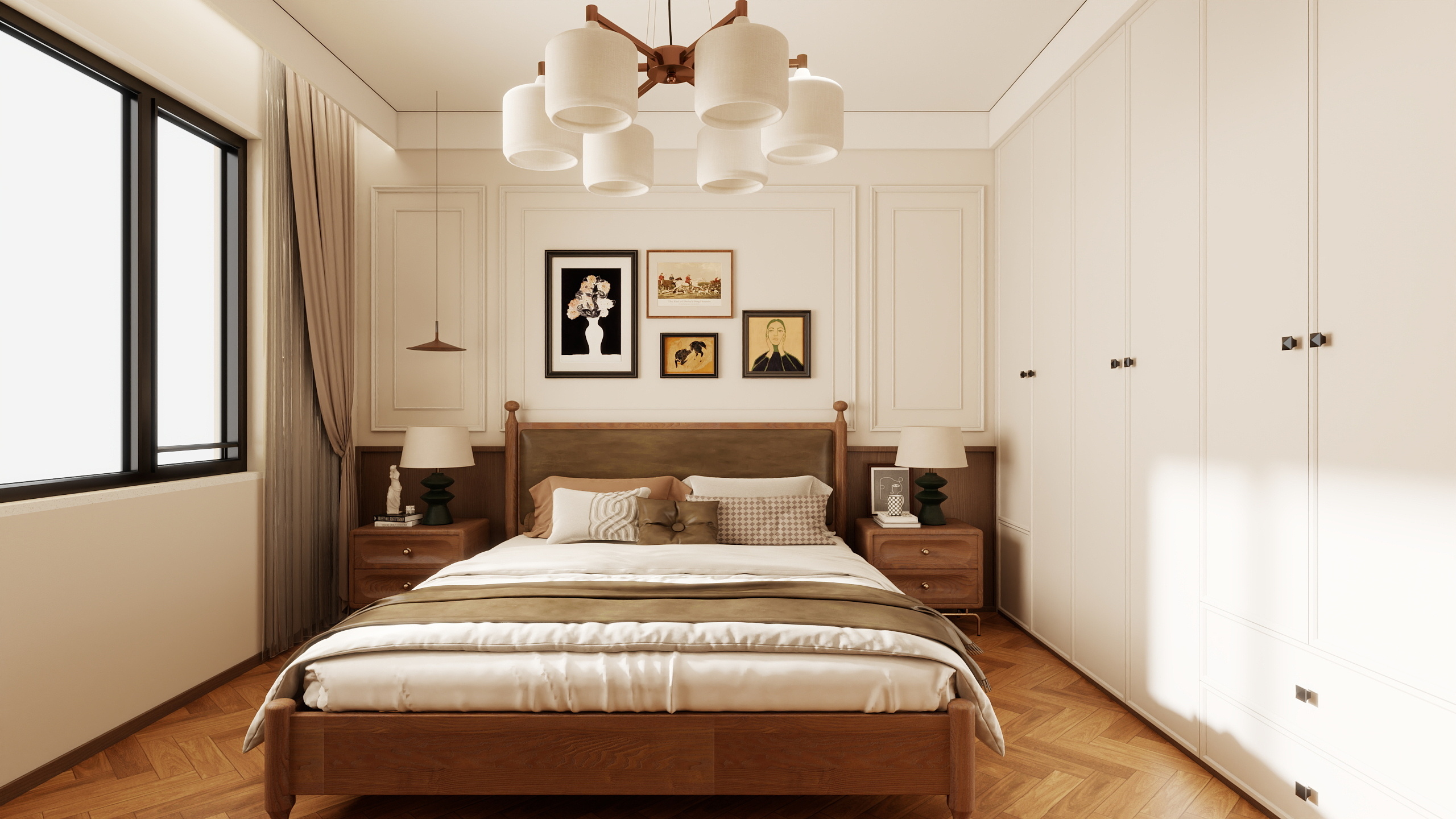 郭涛-现代法式中古装修效果图