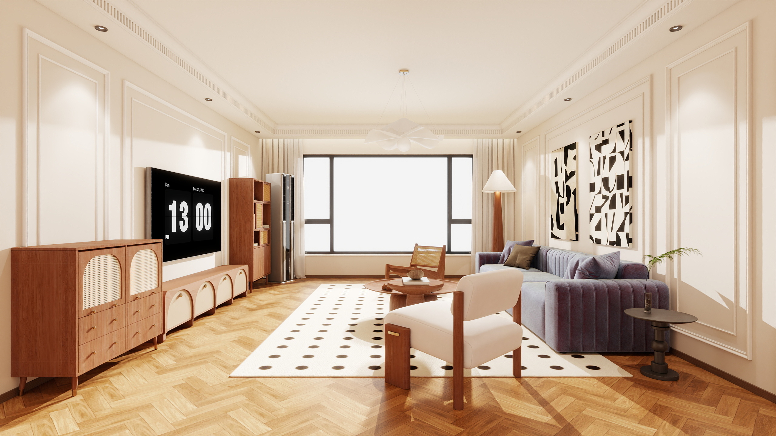 郭涛-现代法式中古-装修设计方案