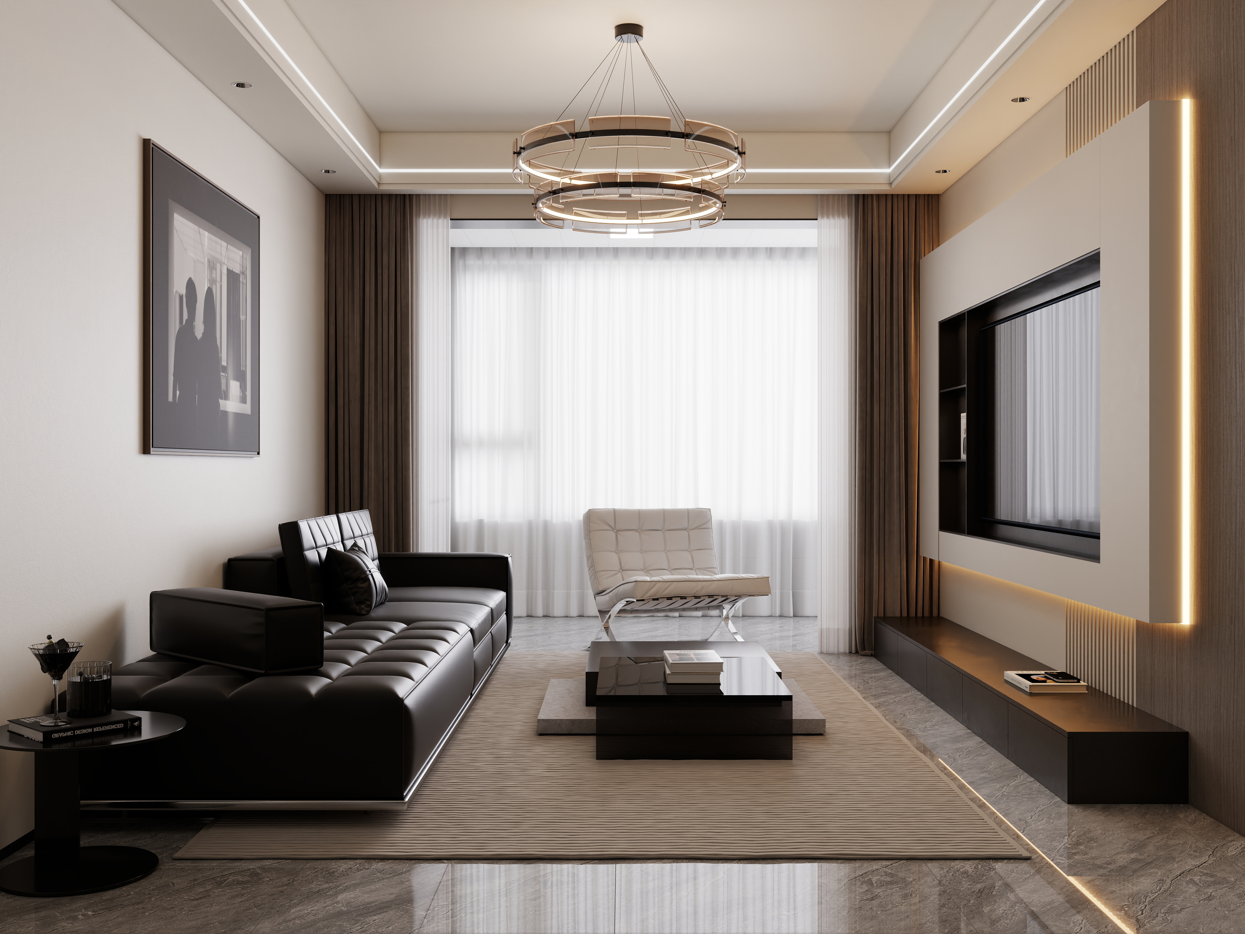 庄育霖-江夏名城96平意式3室-装修设计方案