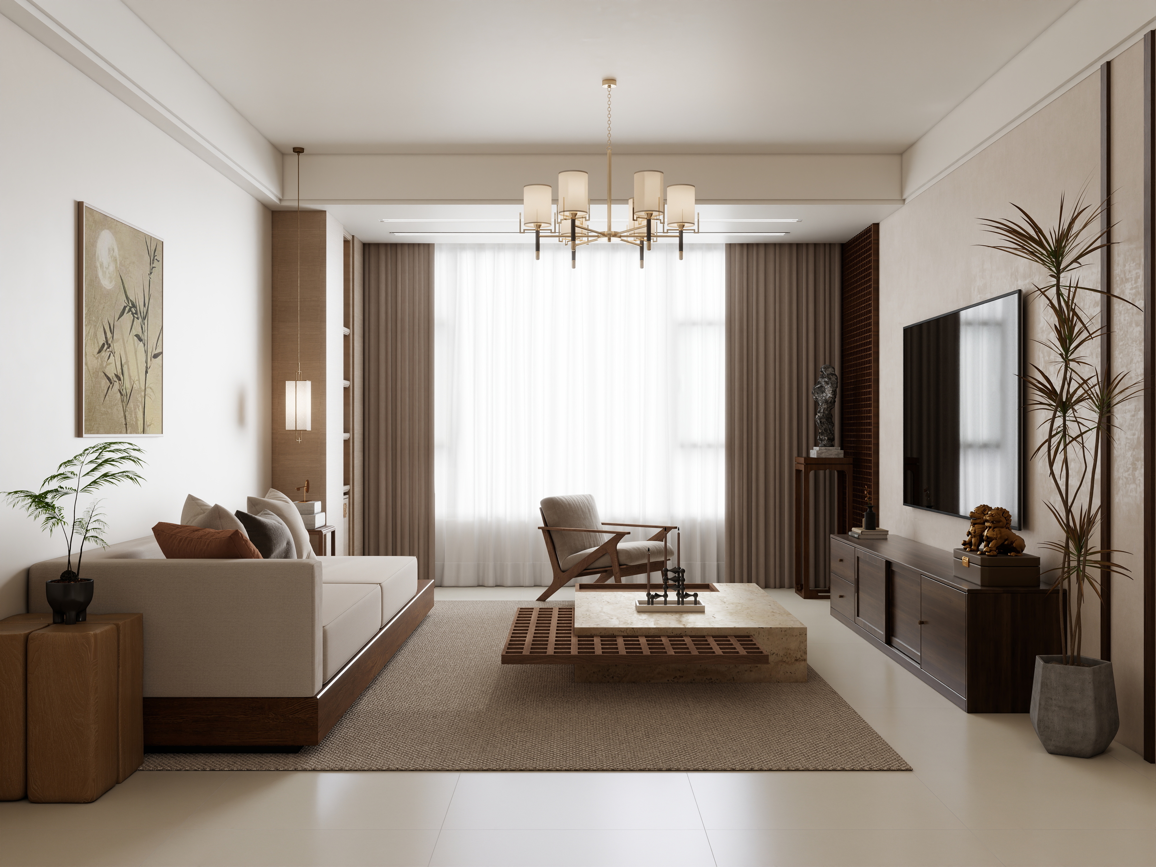 庄育霖-金泰茗苑109平宋式3室-装修设计方案