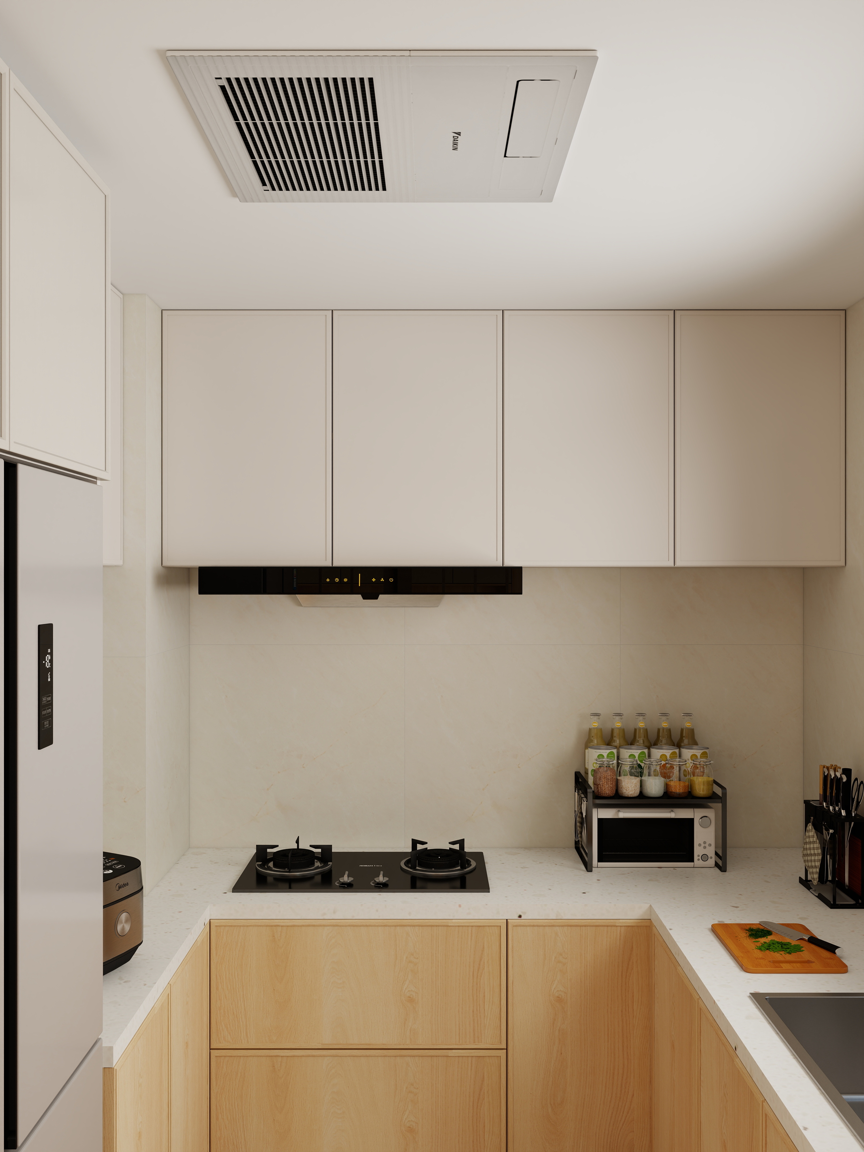 大金空调官方-150㎡原木风三居，打造自然与烟火气的平衡美学装修效果图