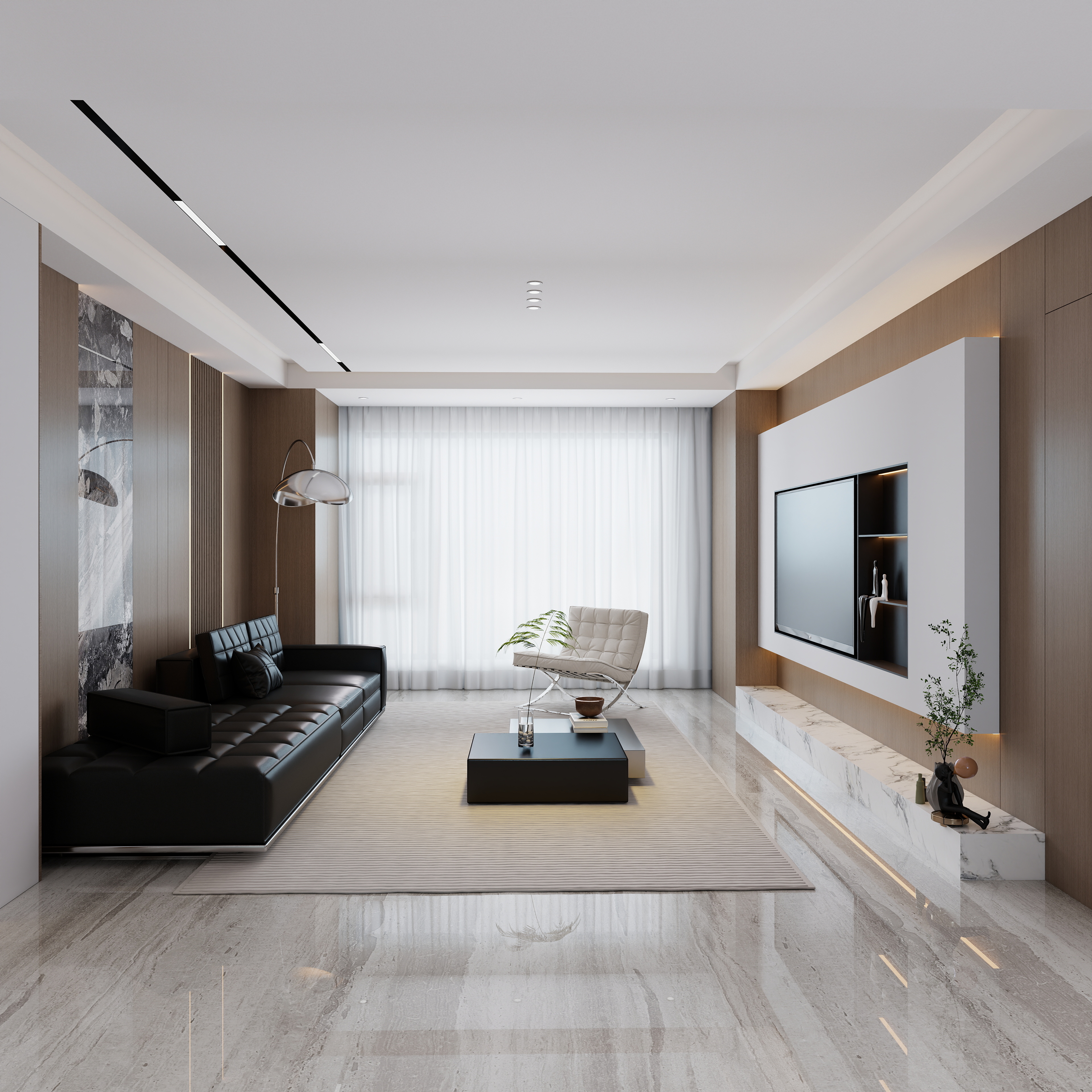 Qiao-设计师-现代意式三房-装修设计方案