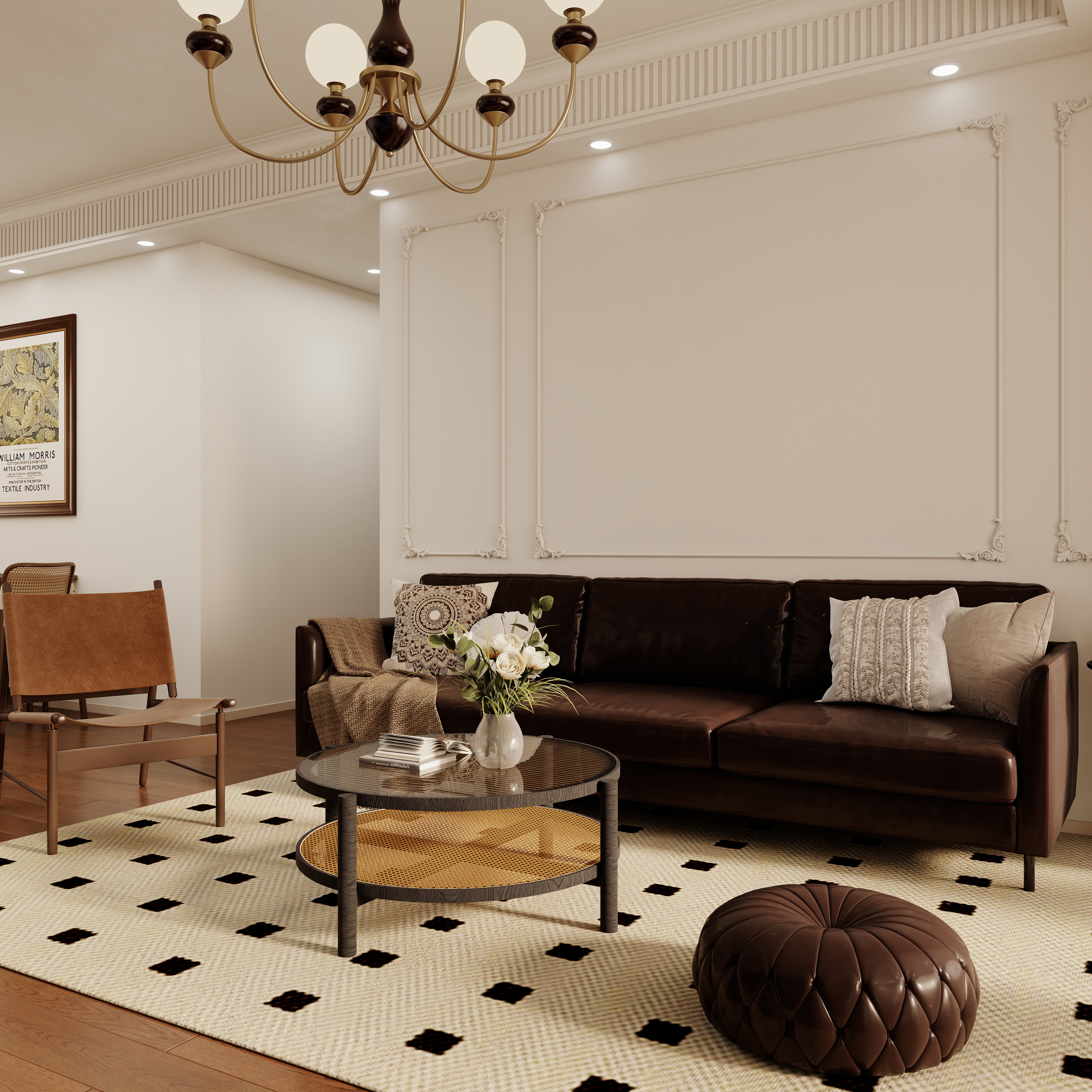 壹诺设计工作室-复古风装修效果图