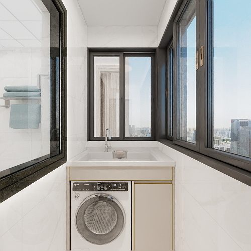 183****5716CCDp-春天之湖1-204一层阳台装修效果图第1张