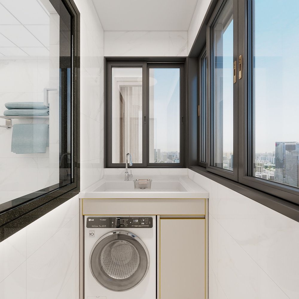 183****5716CCDp-春天之湖1-204一层阳台装修效果图第2张