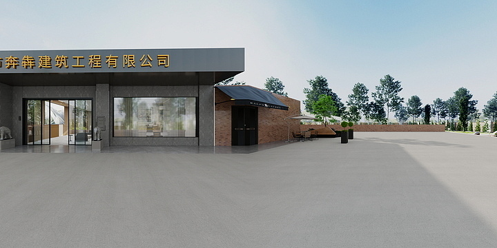 汇佰嘉护墙板工厂-深圳坪山办公室护墙板-装修设计方案