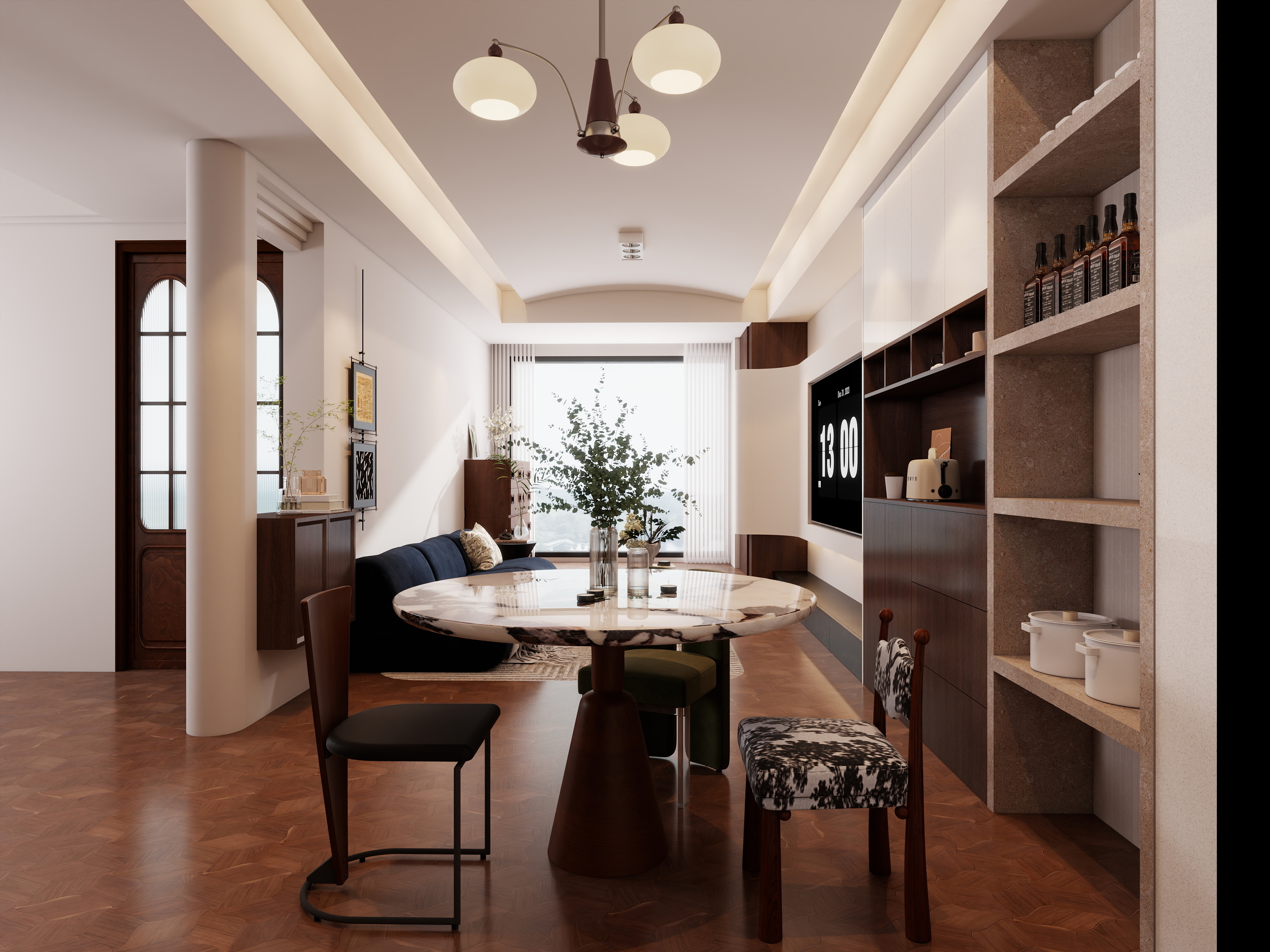 做设计师的林子-中古小三房装修效果图