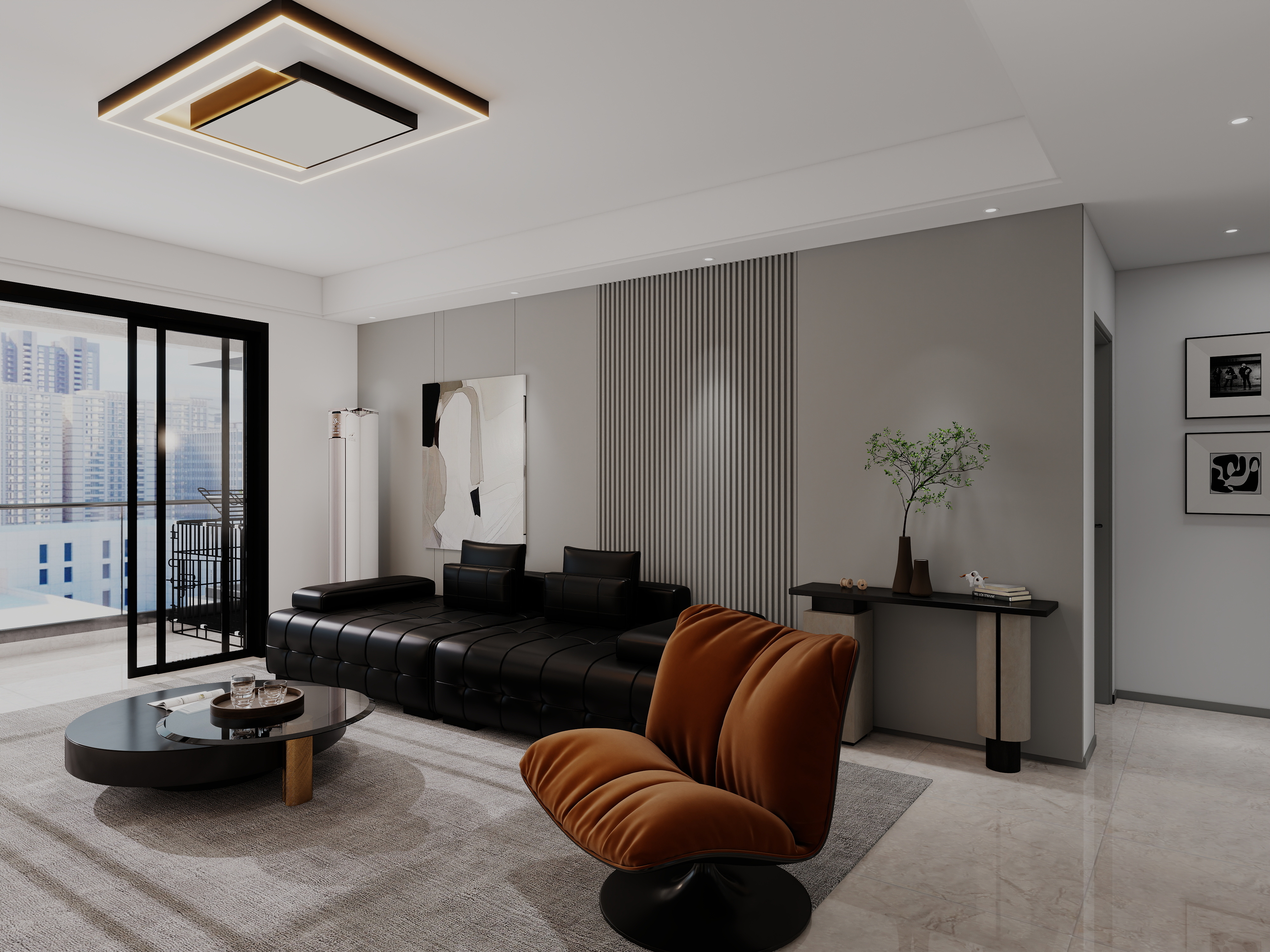 艺雅丽-132平现代简约装修效果图