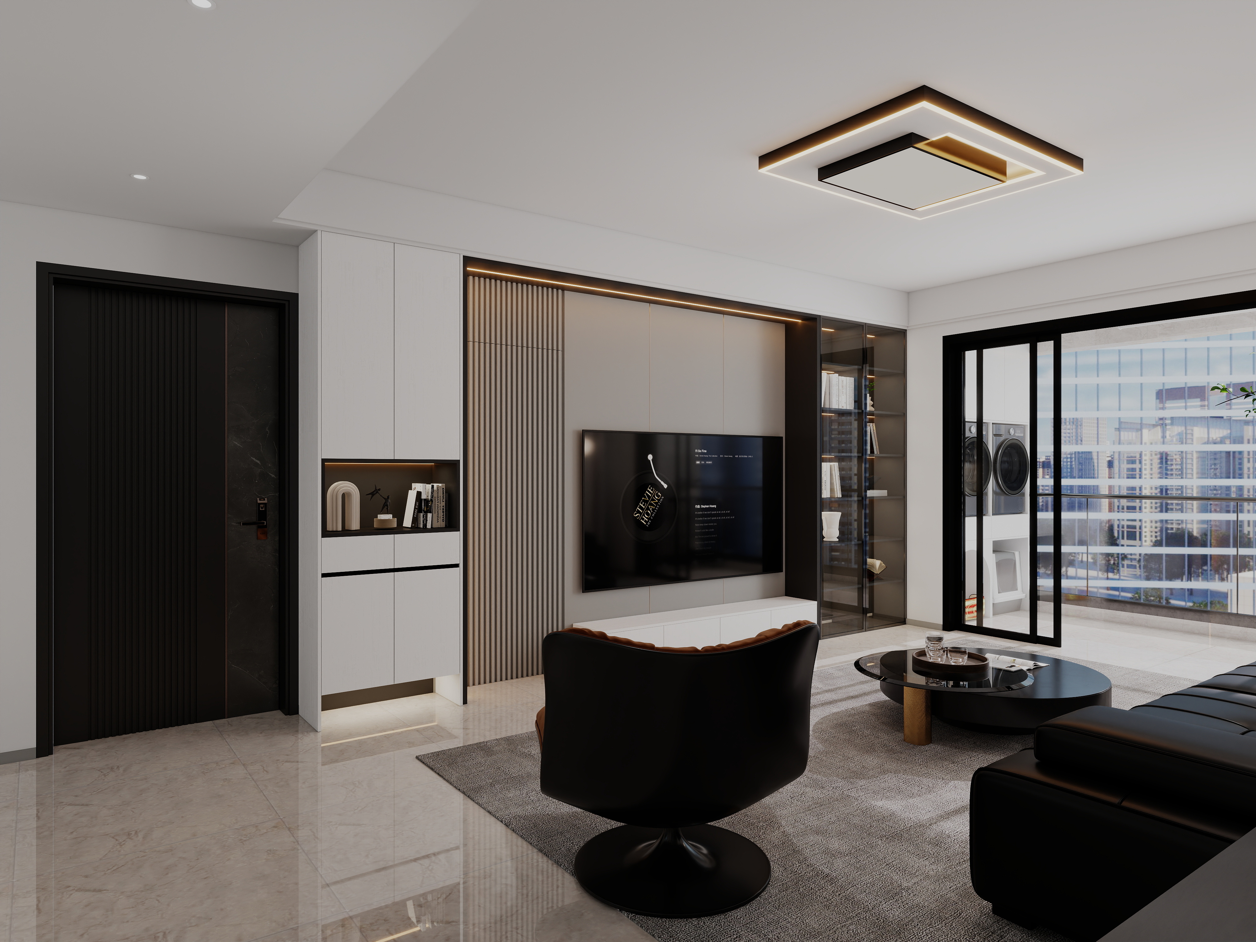 艺雅丽-132平现代简约 装修效果图