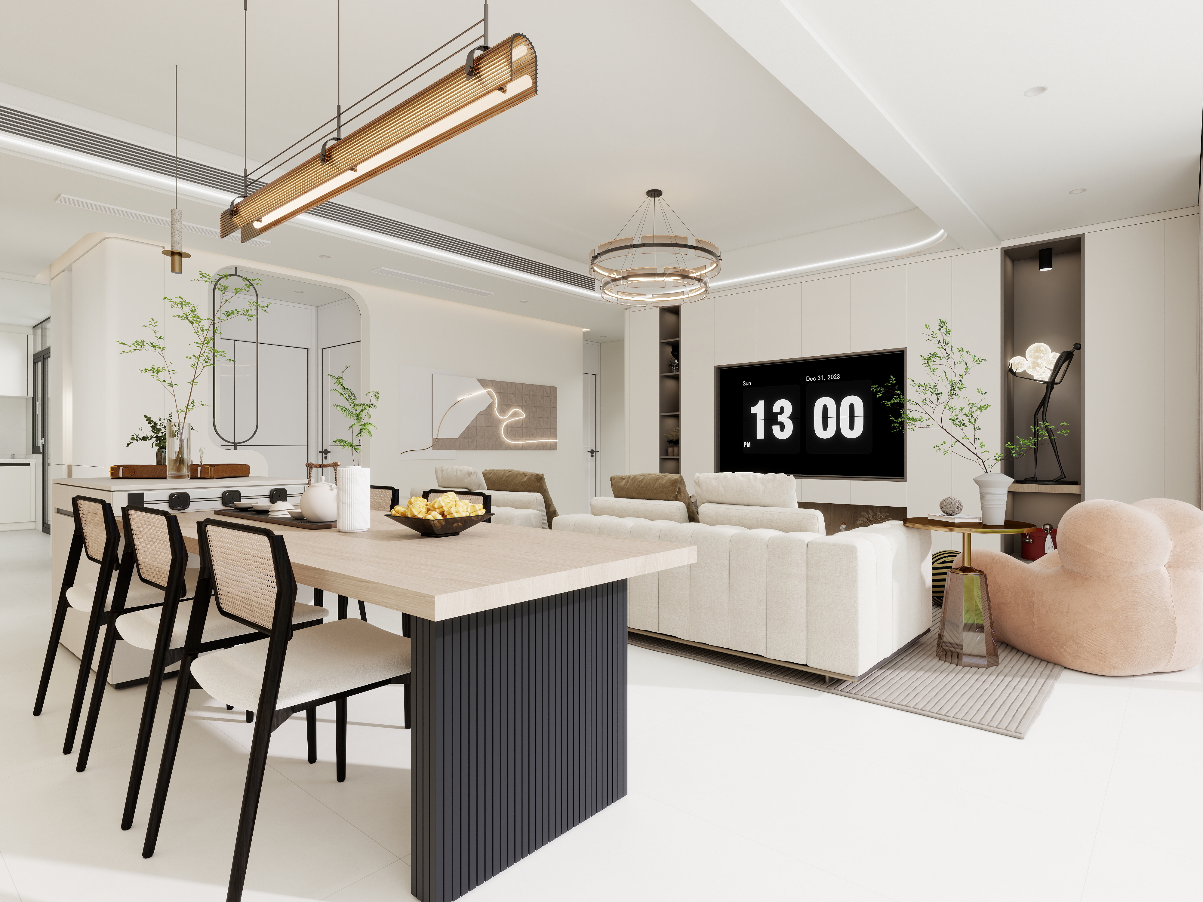 画家_沉铭-半山悦景【极简奶油风】-装修设计方案