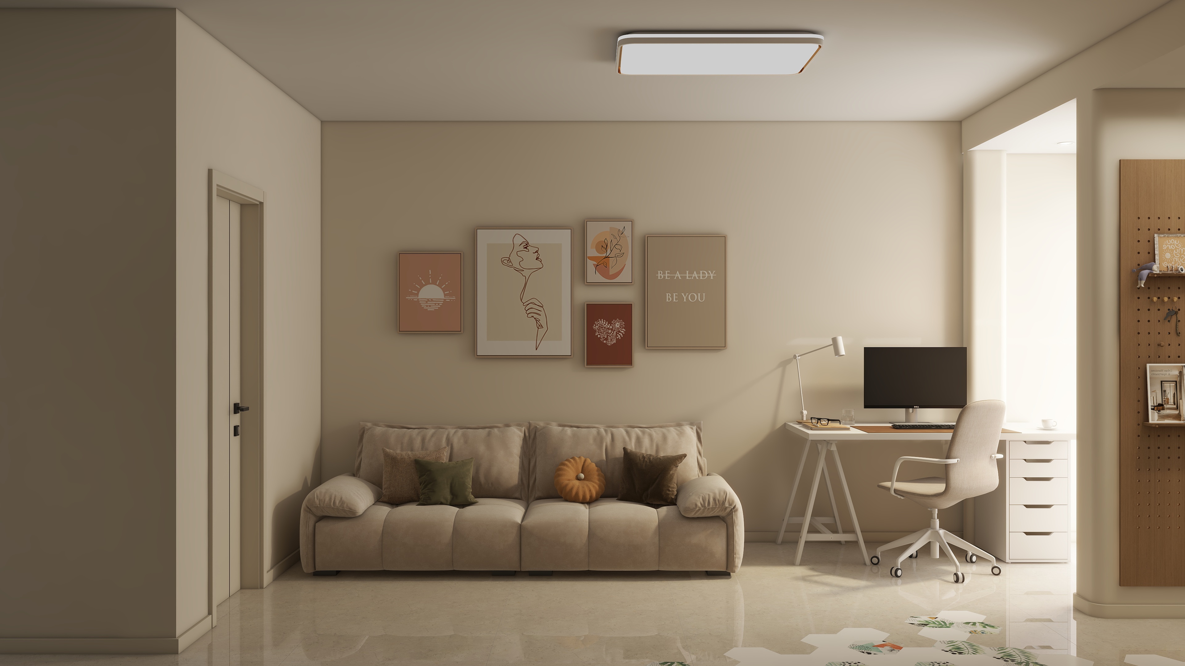 设计师珂源-郁金香花苑奶油61㎡2室-装修设计方案