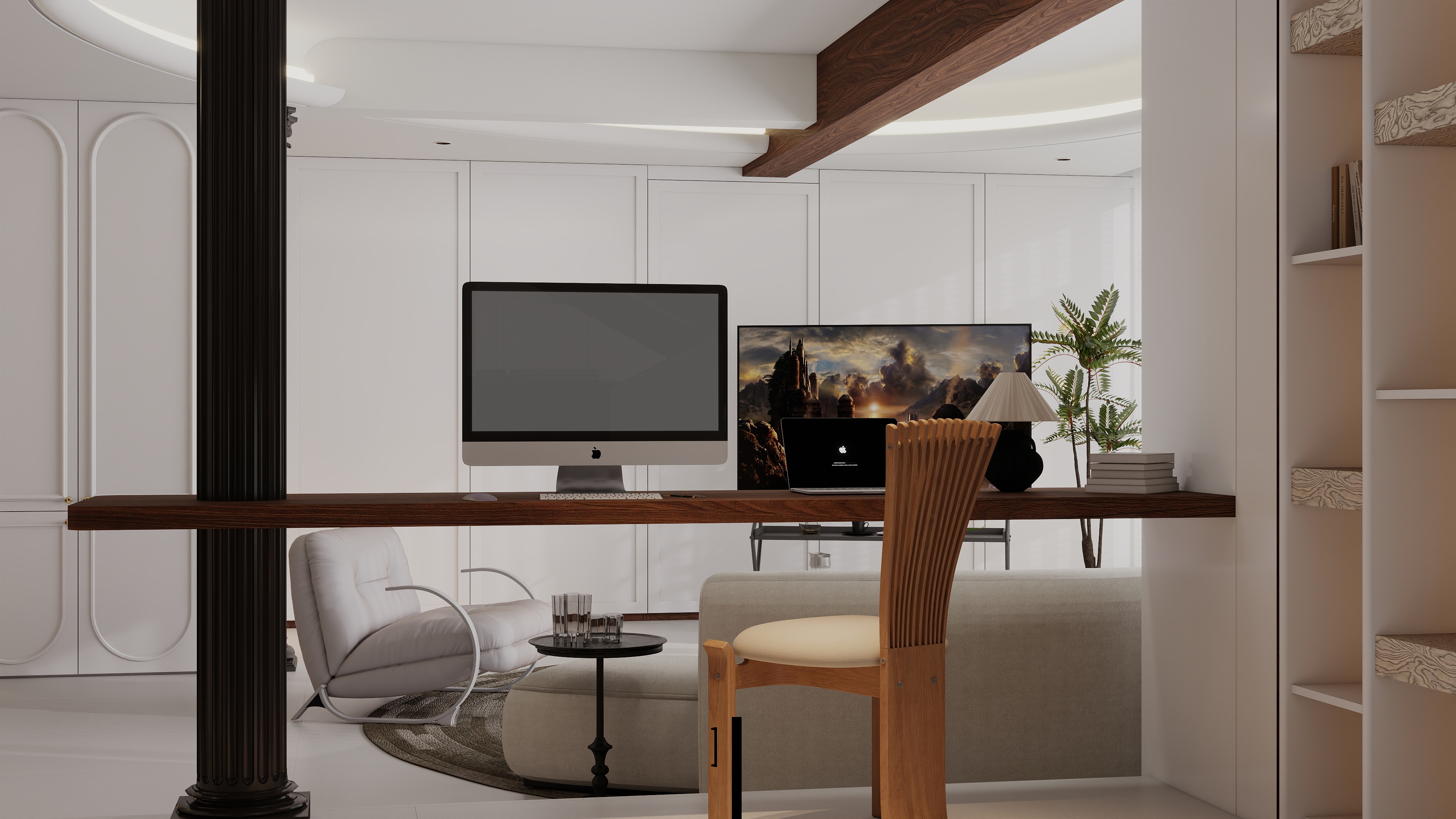 崎怪的上单-法式复古风格复式楼装修效果图