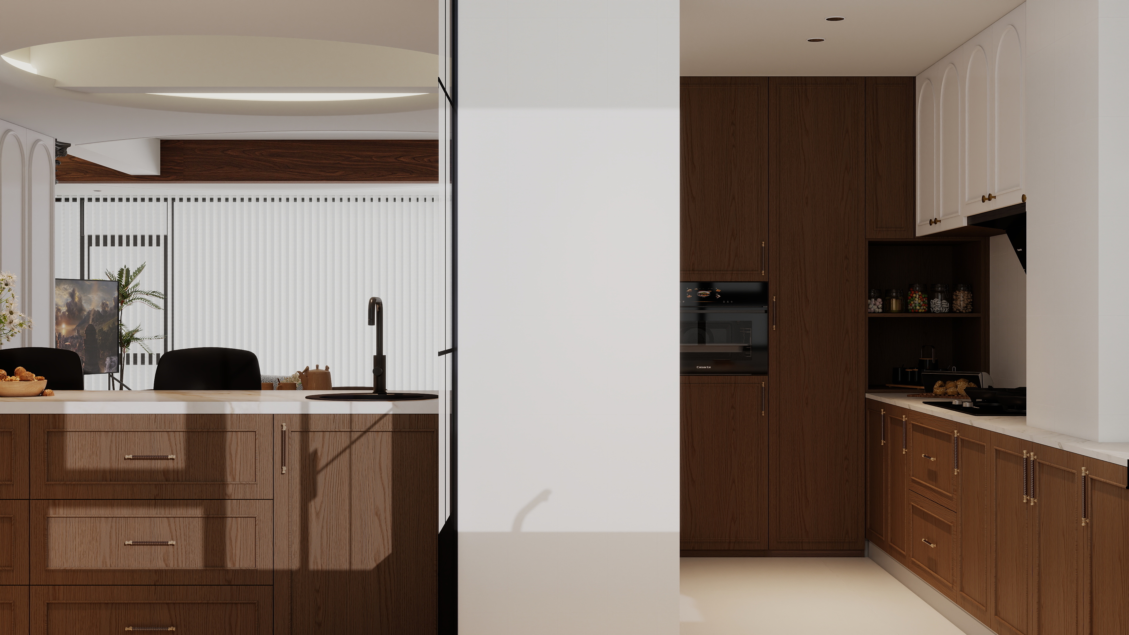 崎怪的上单-法式复古风格复式楼装修效果图