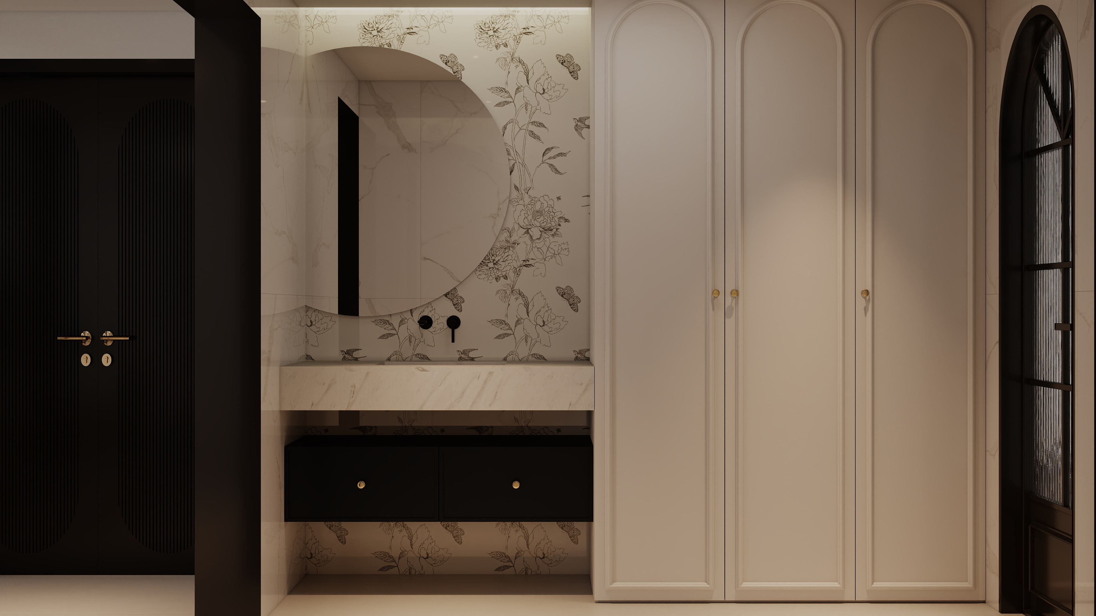 崎怪的上单-法式复古风格复式楼装修效果图