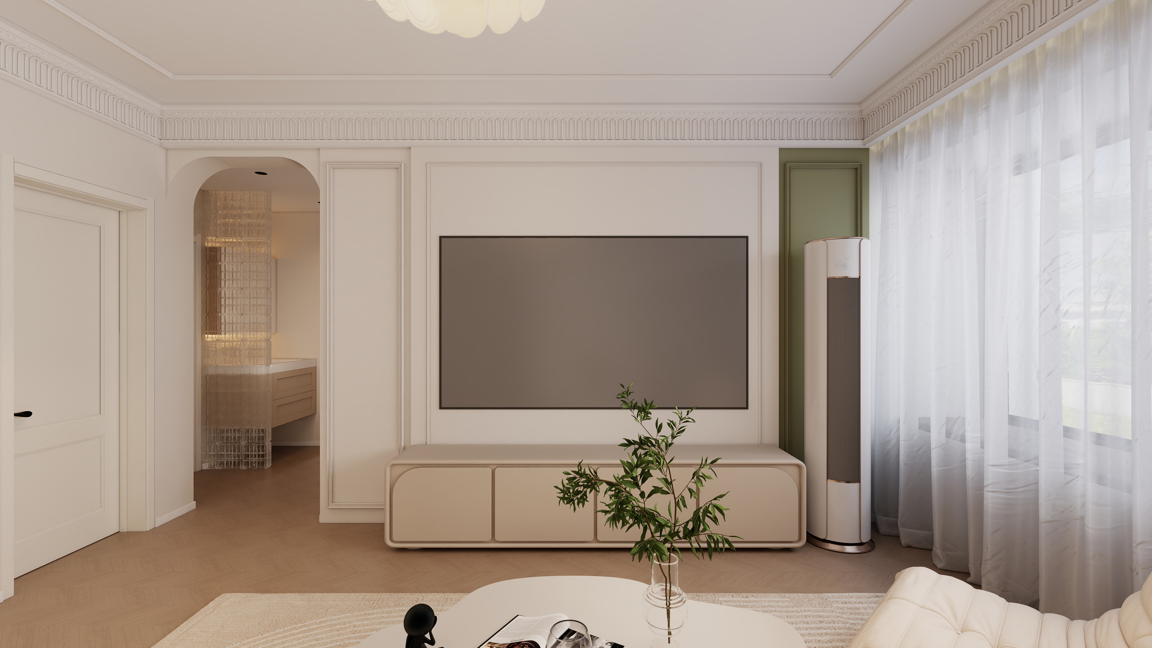 designLiyr-110平3室简约法式-装修设计方案