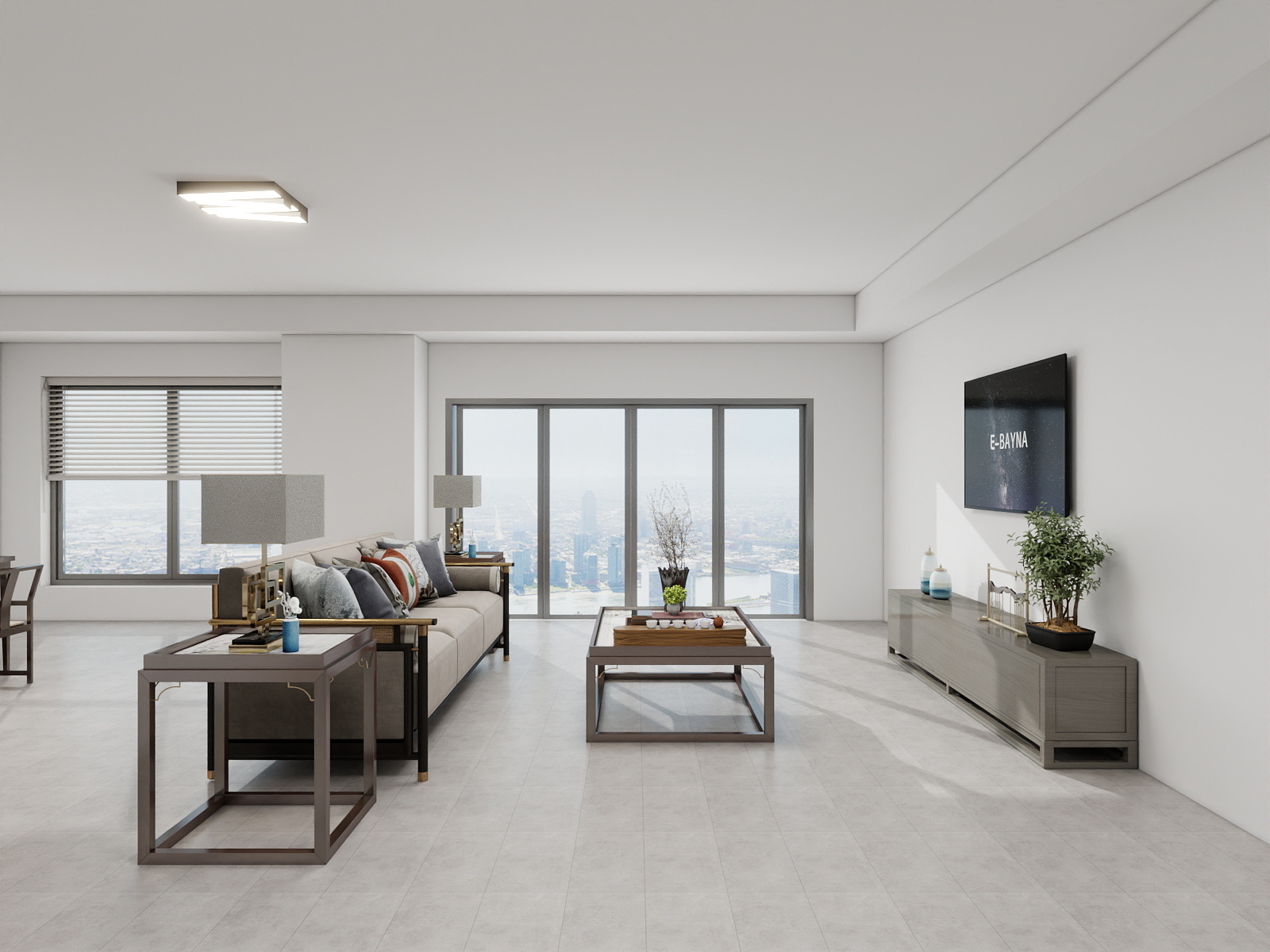 100元设计方案-现代轻奢样板间装修效果图