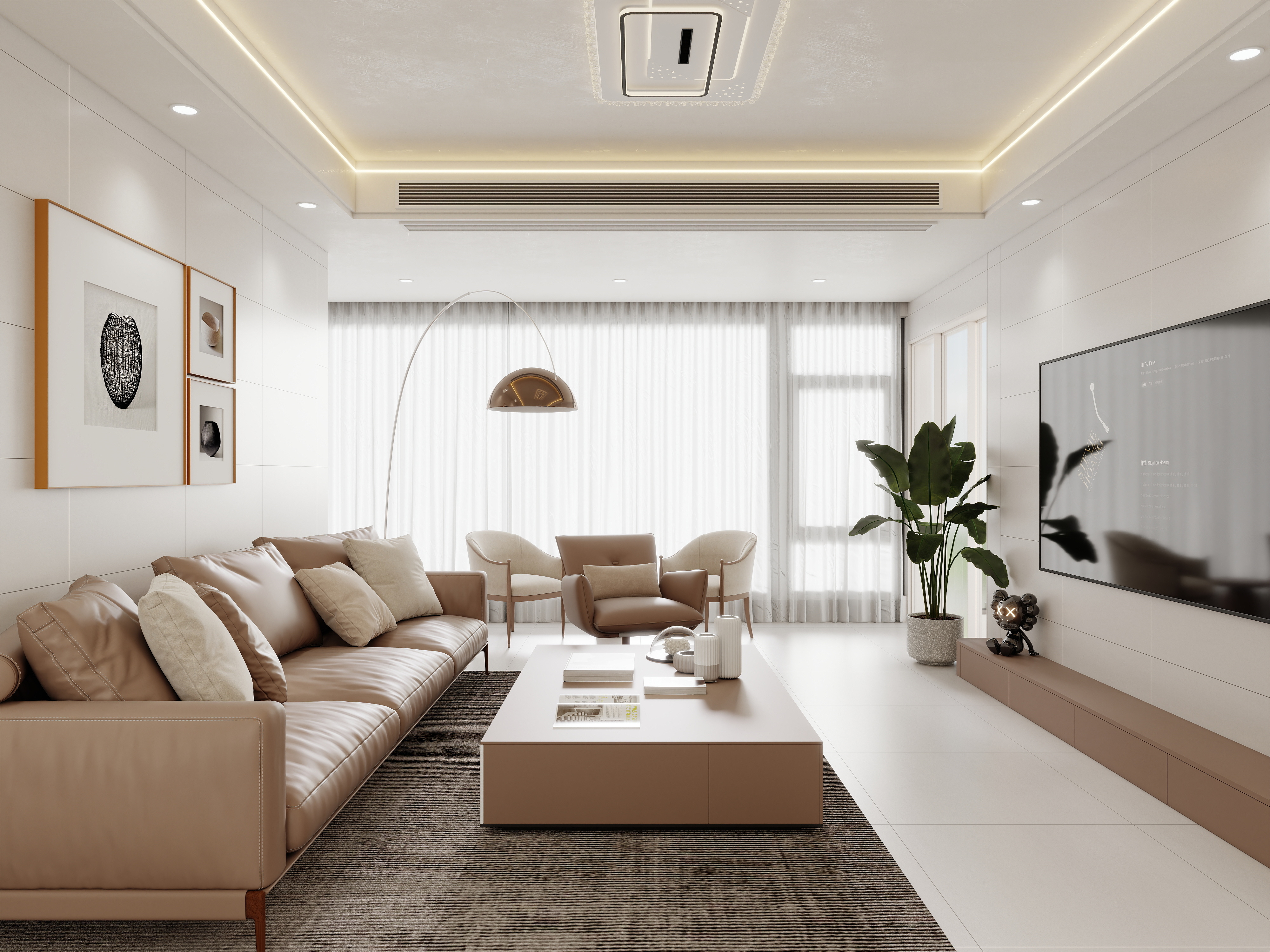 壹诺设计工作室-现代简约装修效果图