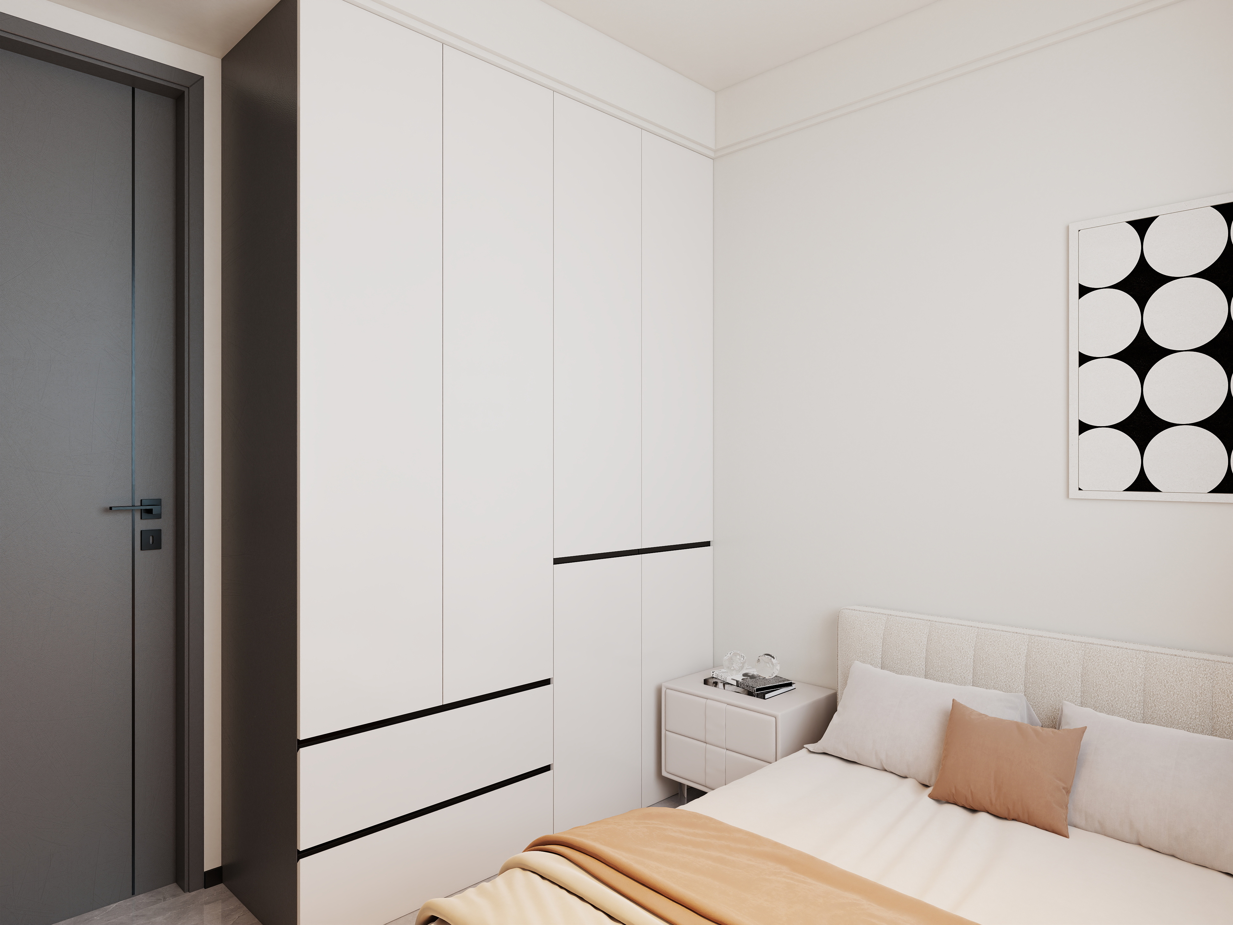 艺雅丽-110平现代简约 装修效果图