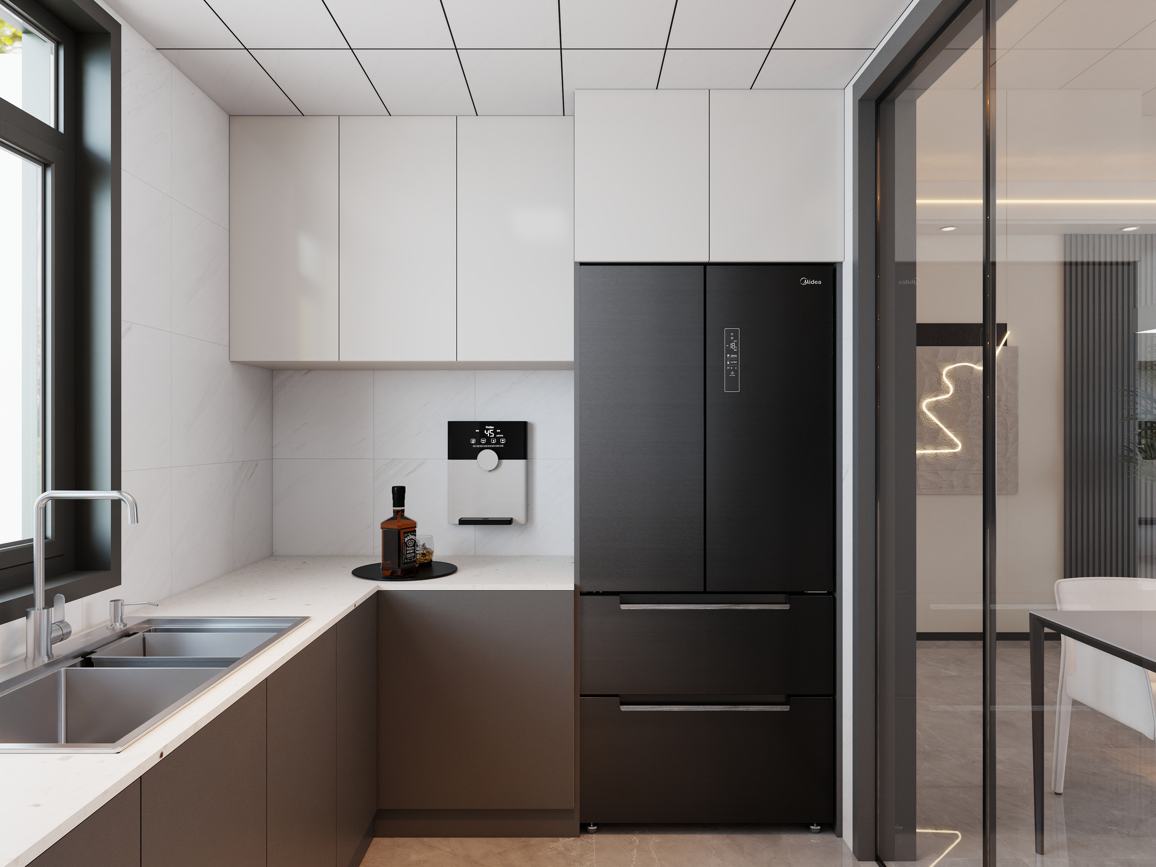 艺雅丽-110平现代简约 装修效果图