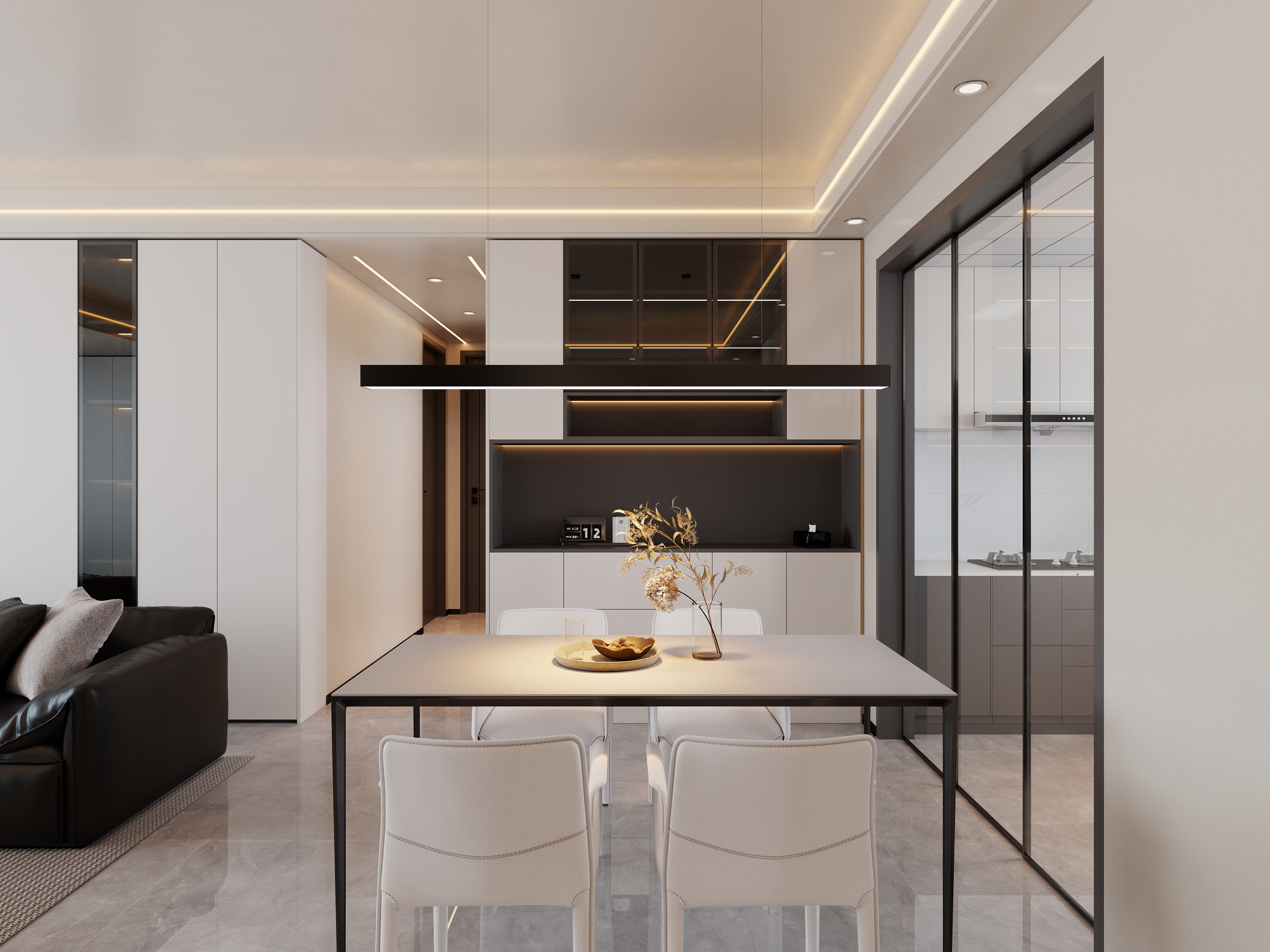 艺雅丽-110平现代简约装修效果图