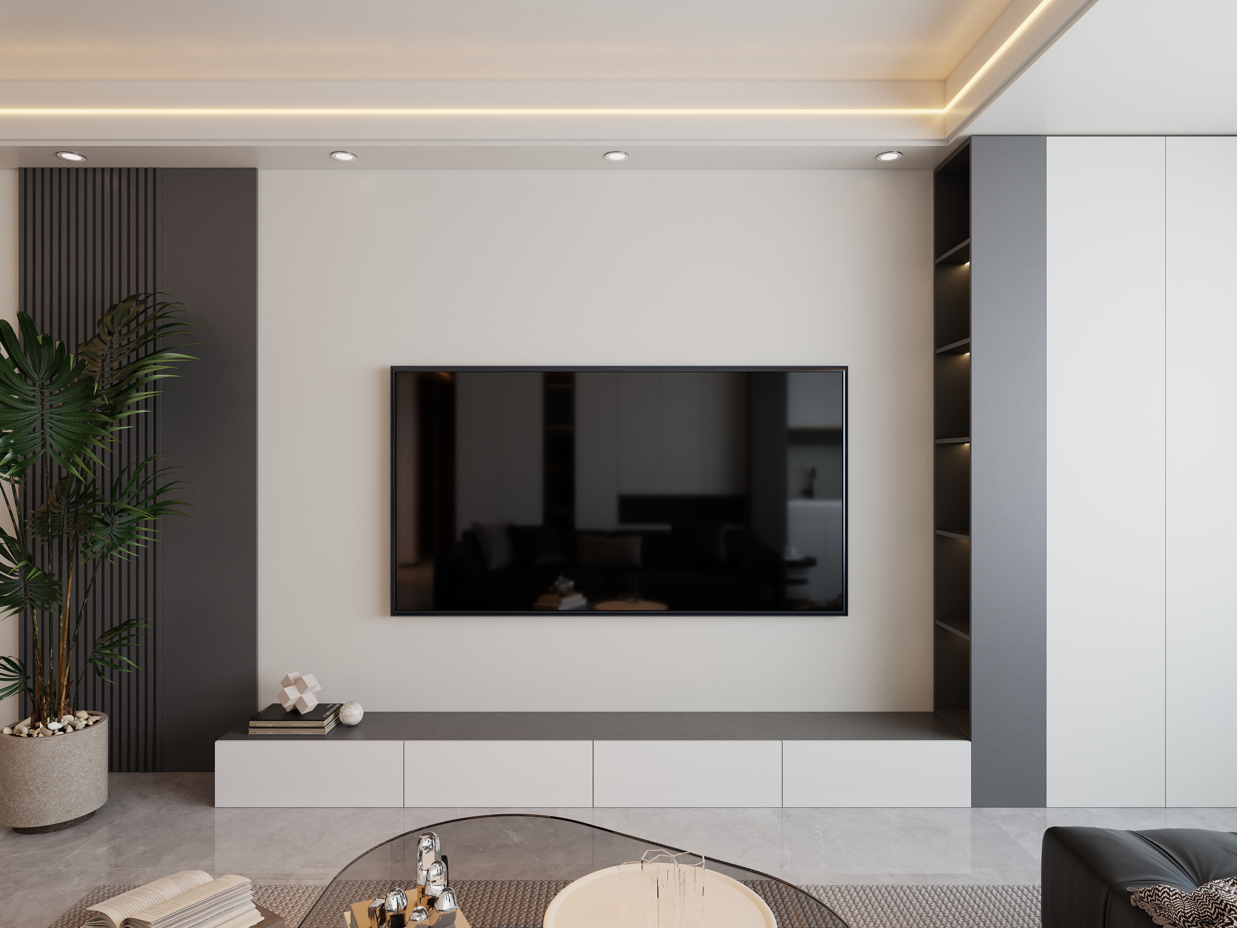 艺雅丽-110平现代简约 装修效果图