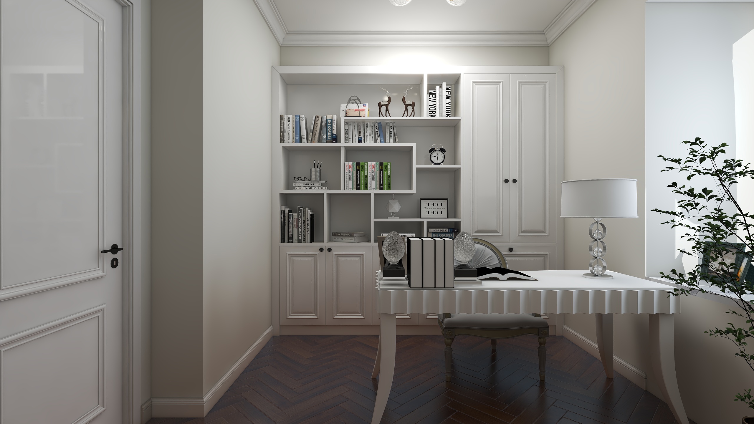 设计田工-都市乾元简欧风格装修效果图