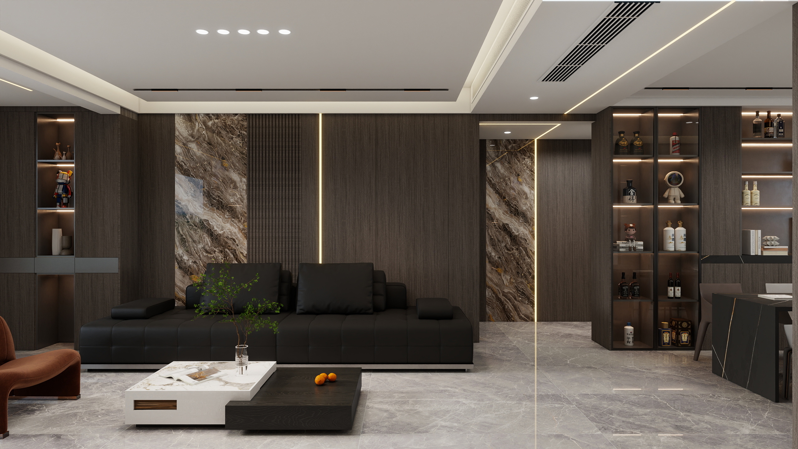 苍北木轩-117㎡3室-装修设计方案